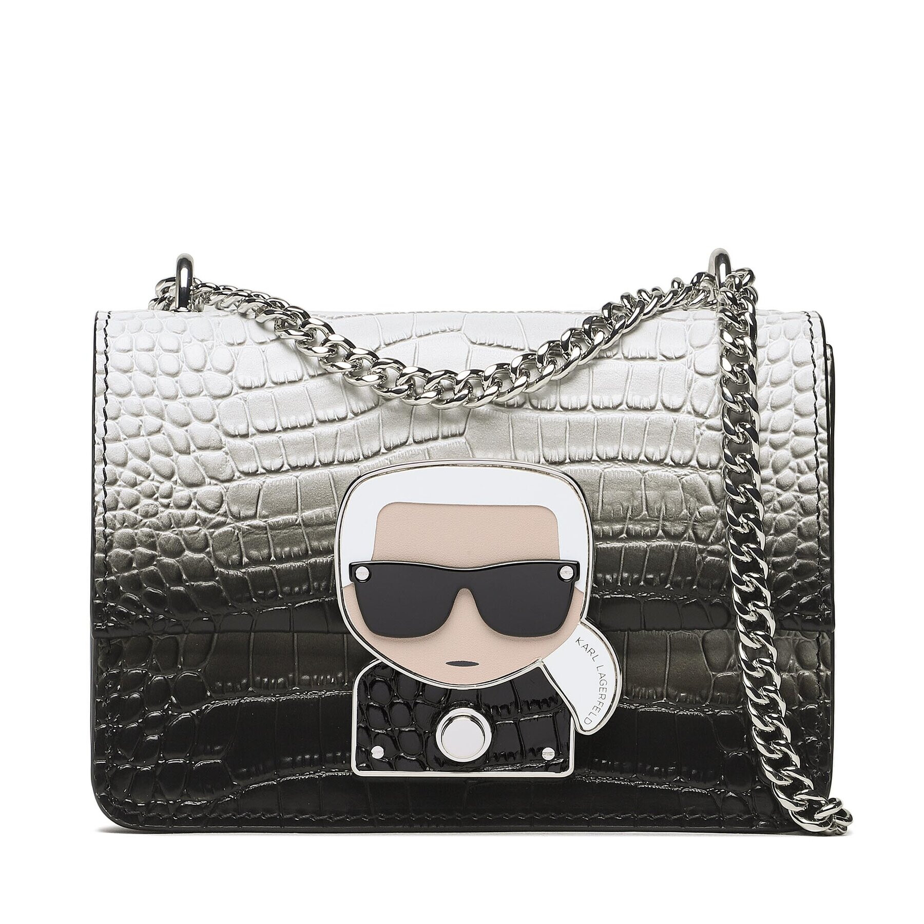 KARL LAGERFELD Дамска чанта 226W3018 Сив - Pepit.bg