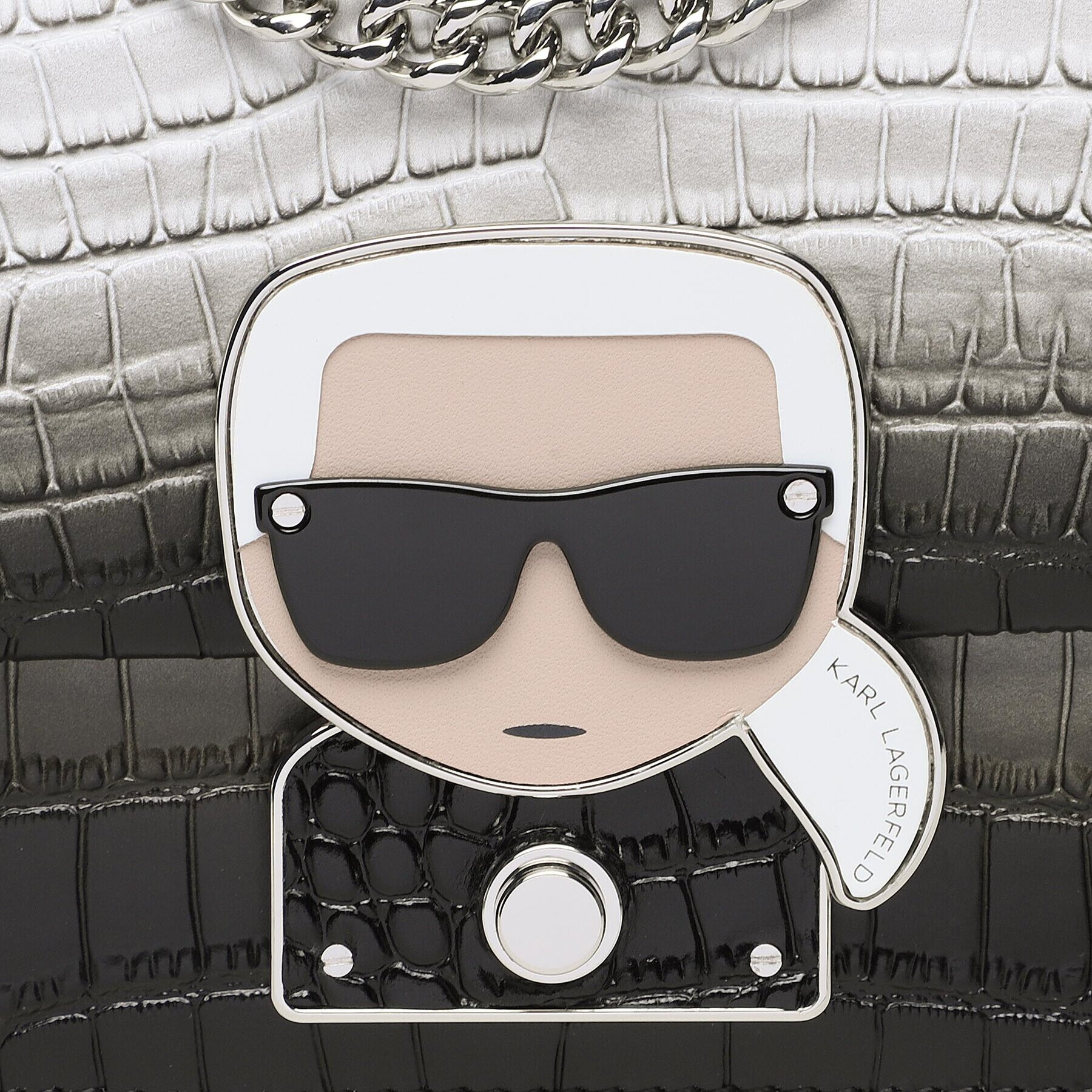 KARL LAGERFELD Дамска чанта 226W3018 Сив - Pepit.bg