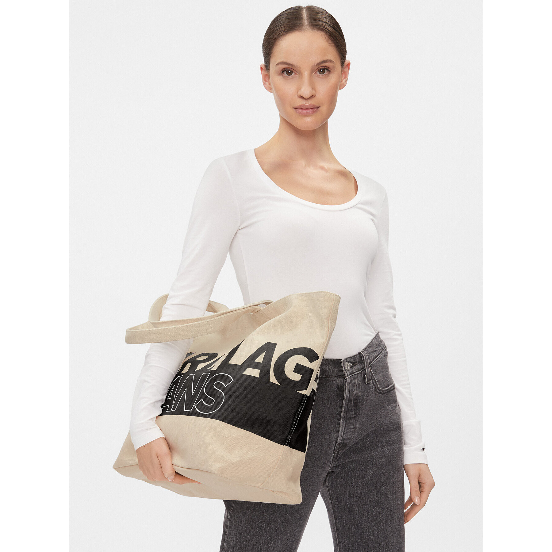 KARL LAGERFELD Дамска чанта 235J3055 Бежов - Pepit.bg
