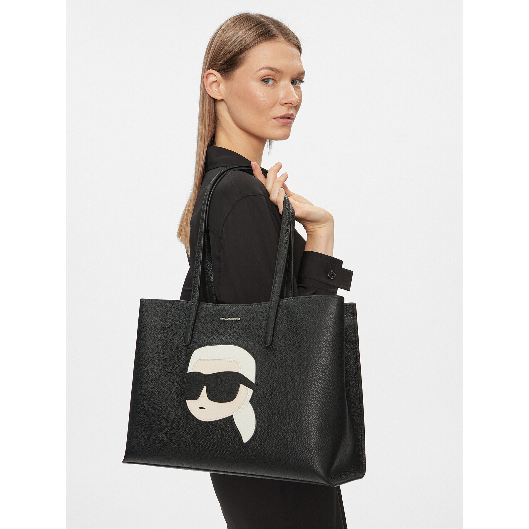 KARL LAGERFELD Дамска чанта 235W3074 Черен - Pepit.bg