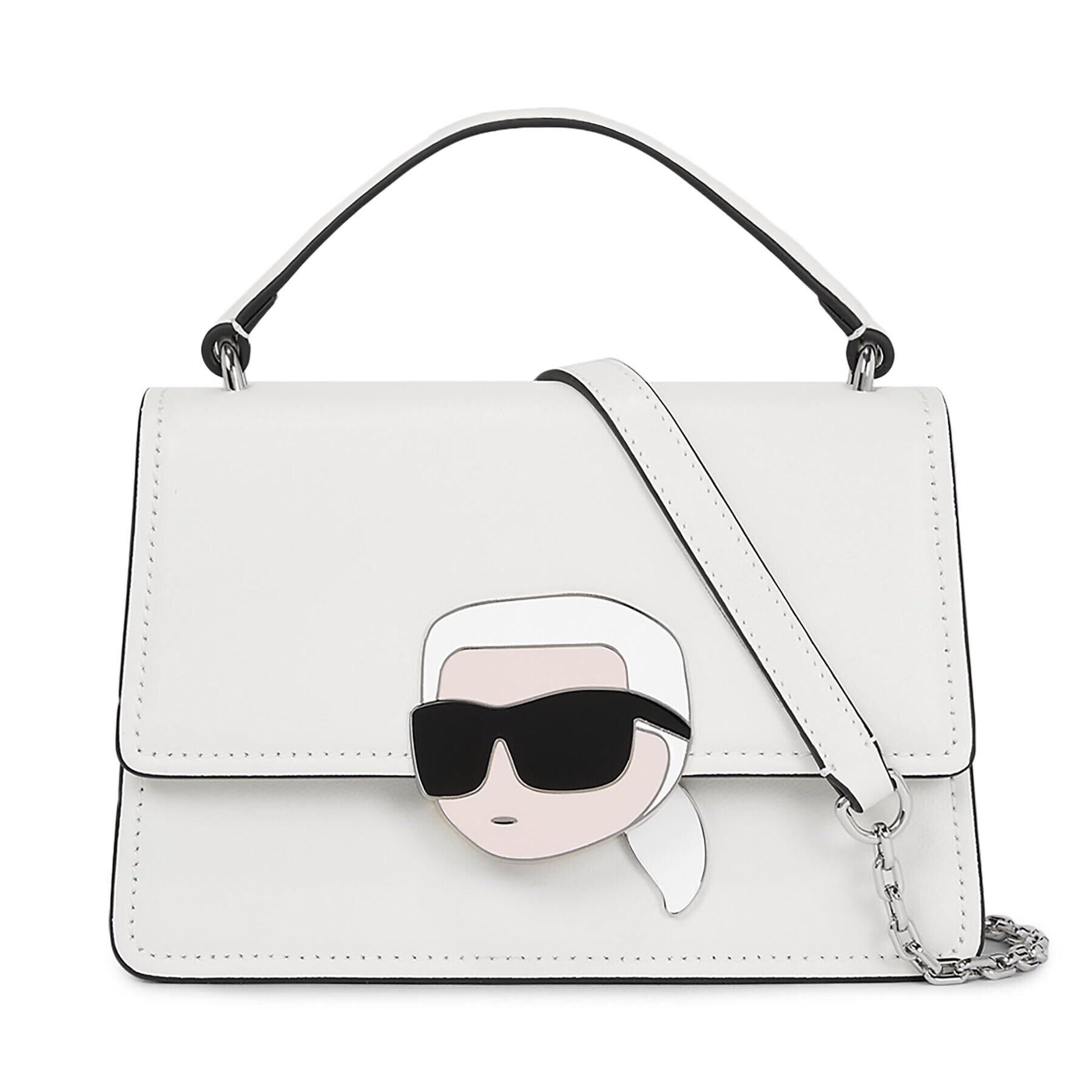 KARL LAGERFELD Дамска чанта 240W3084 Бял - Pepit.bg