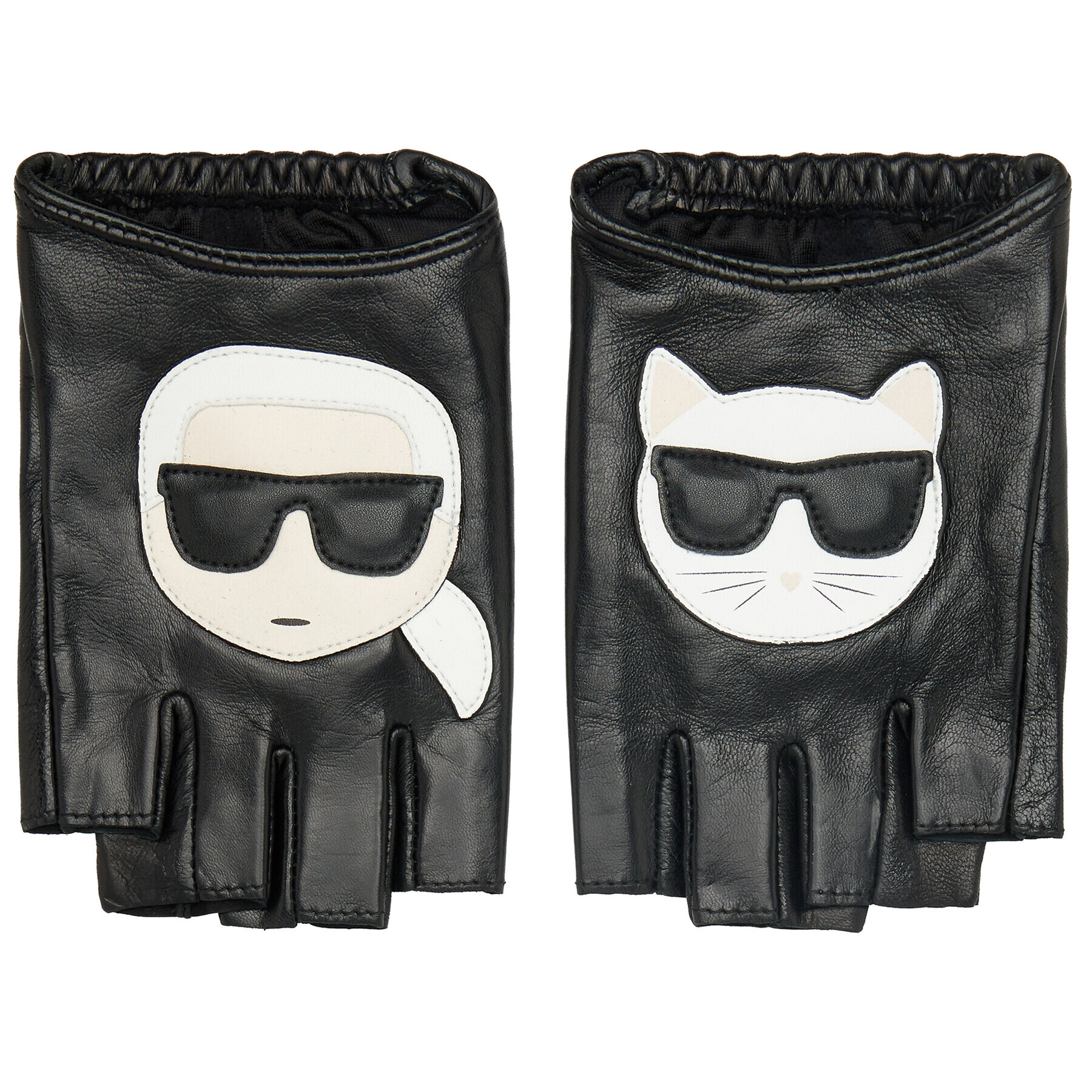 KARL LAGERFELD Дамски ръкавици 225W3606 Черен - Pepit.bg
