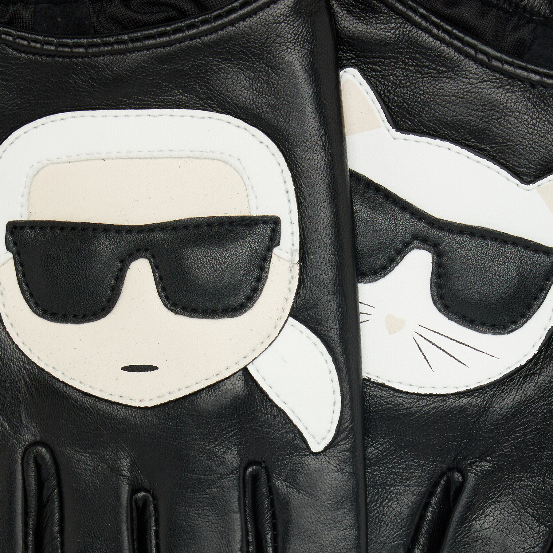 KARL LAGERFELD Дамски ръкавици 225W3606 Черен - Pepit.bg