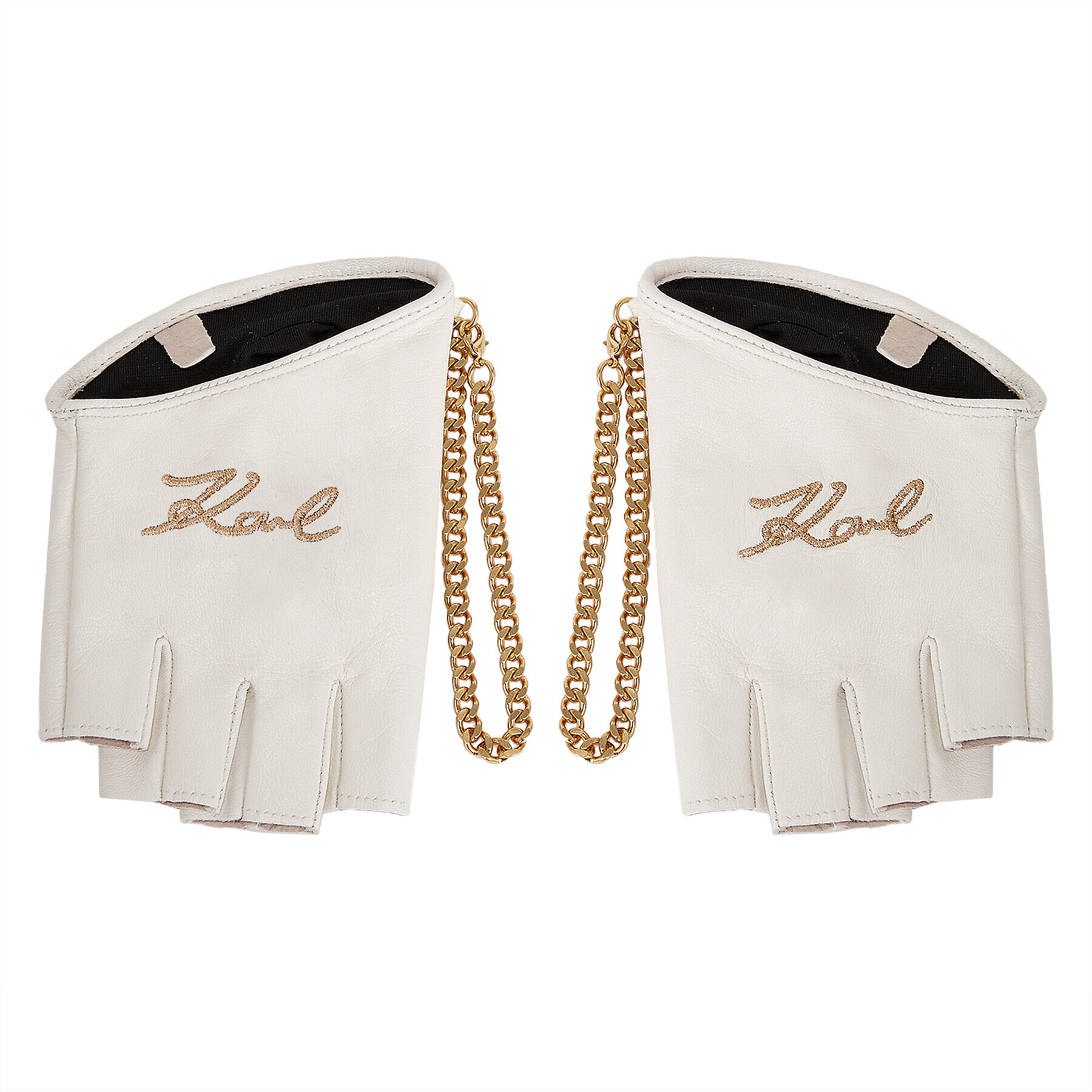 KARL LAGERFELD Дамски ръкавици 230W3602 Бял - Pepit.bg
