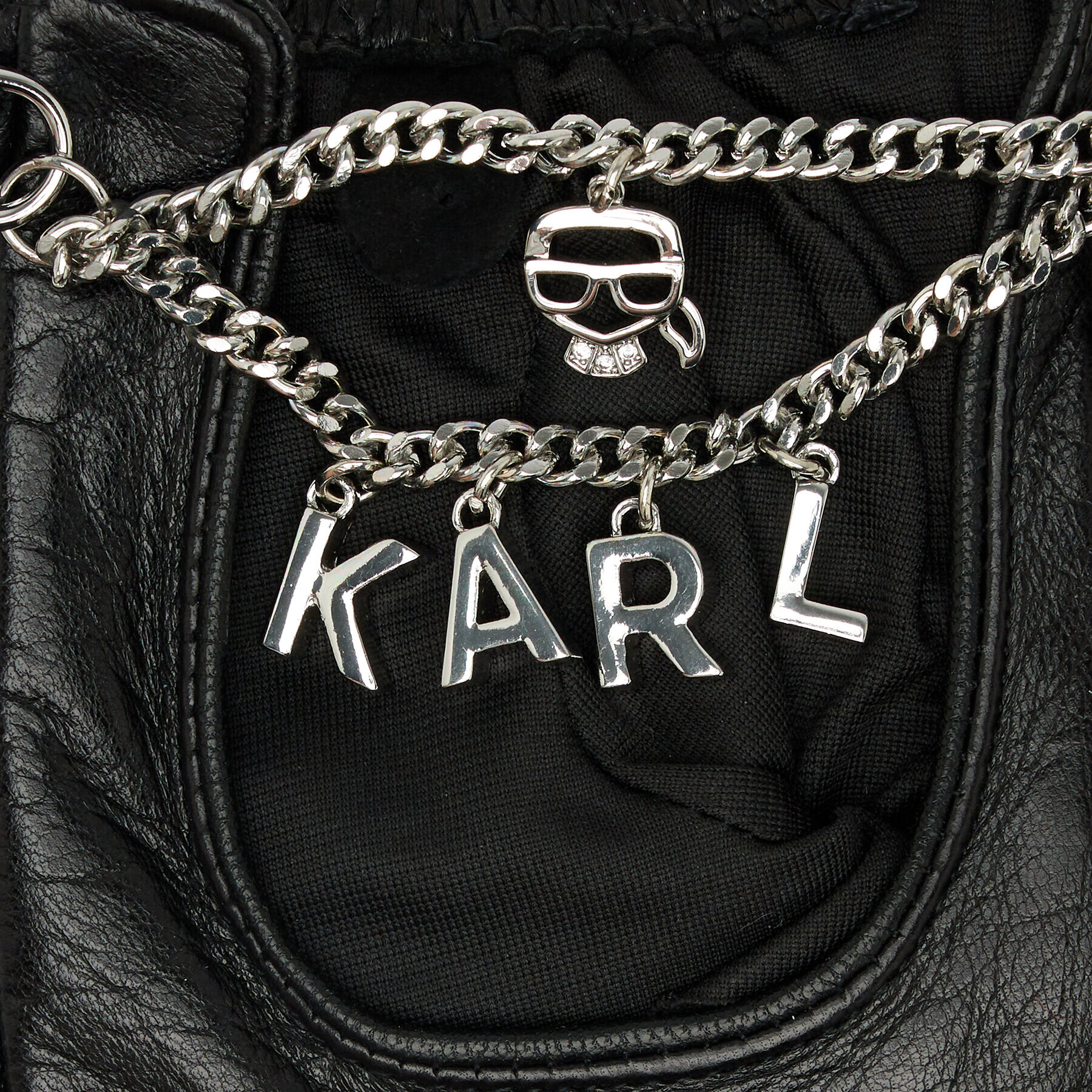 KARL LAGERFELD Дамски ръкавици 231W3602 Черен - Pepit.bg