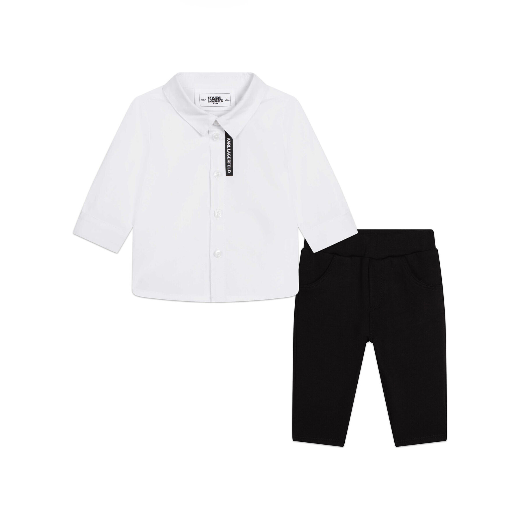 Karl Lagerfeld Kids Детски комплект Z98134 Бял Regular Fit - Pepit.bg