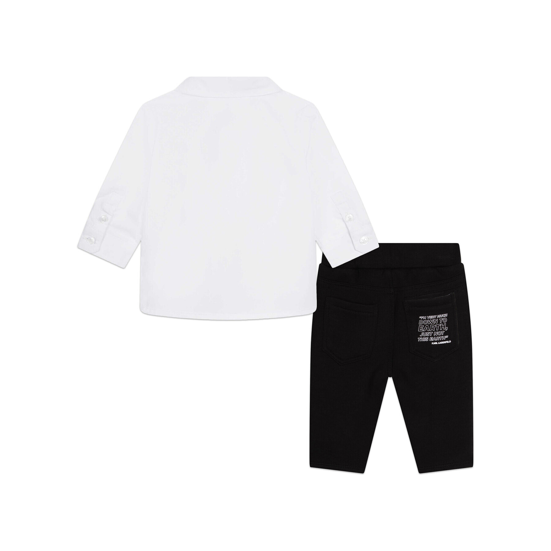Karl Lagerfeld Kids Детски комплект Z98134 Бял Regular Fit - Pepit.bg