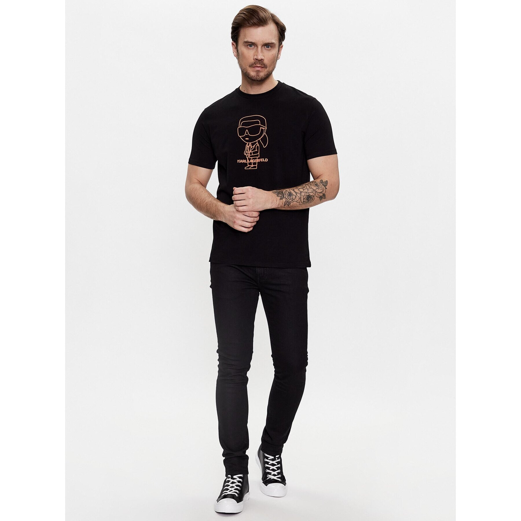 KARL LAGERFELD Дънки 265801 524842 Черен Regular Fit - Pepit.bg