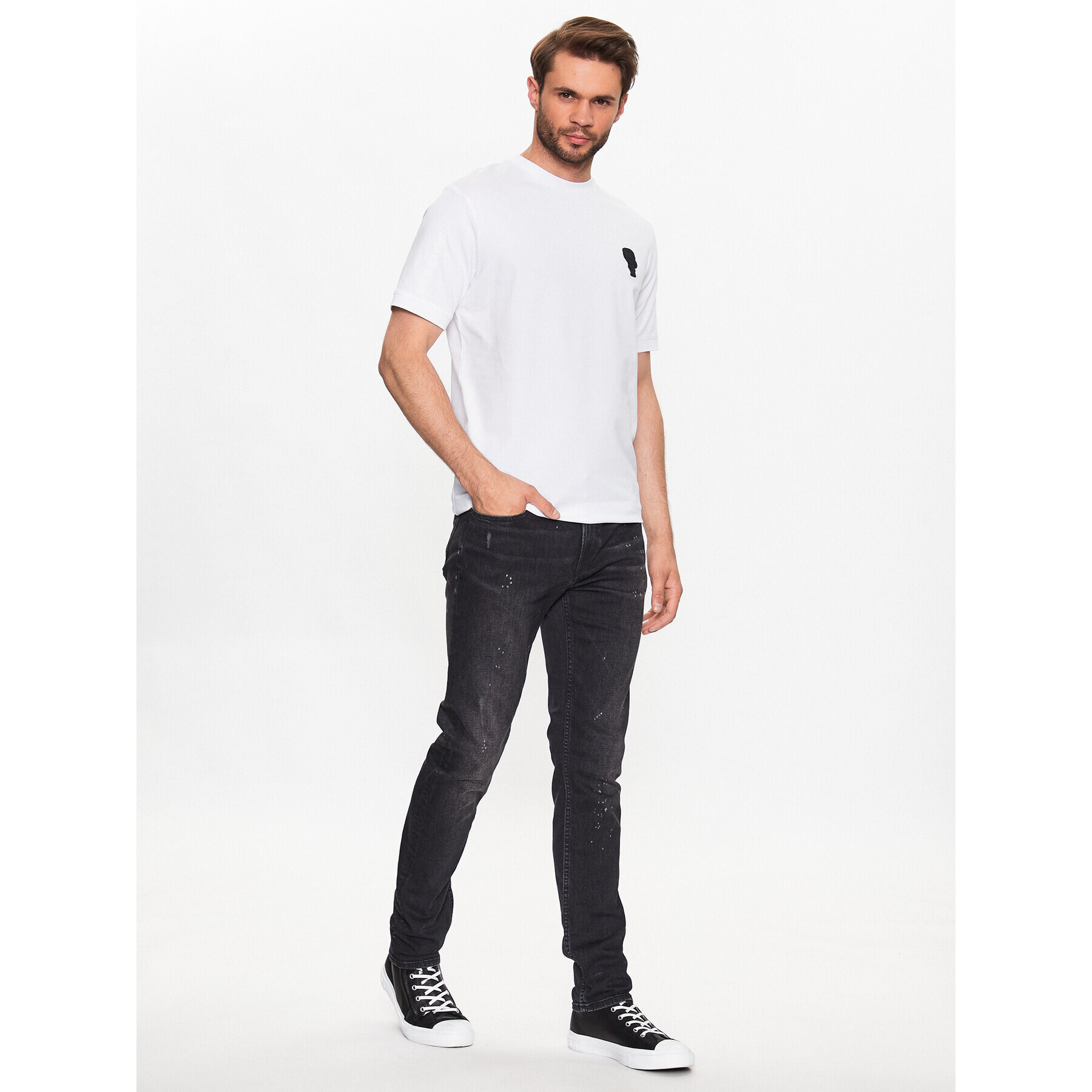 KARL LAGERFELD Дънки 265801 532832 Черен Slim Fit - Pepit.bg