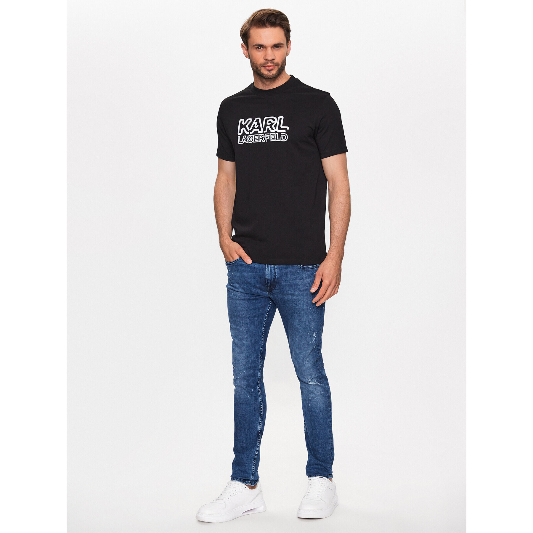 KARL LAGERFELD Дънки 265801 532832 Син Slim Fit - Pepit.bg