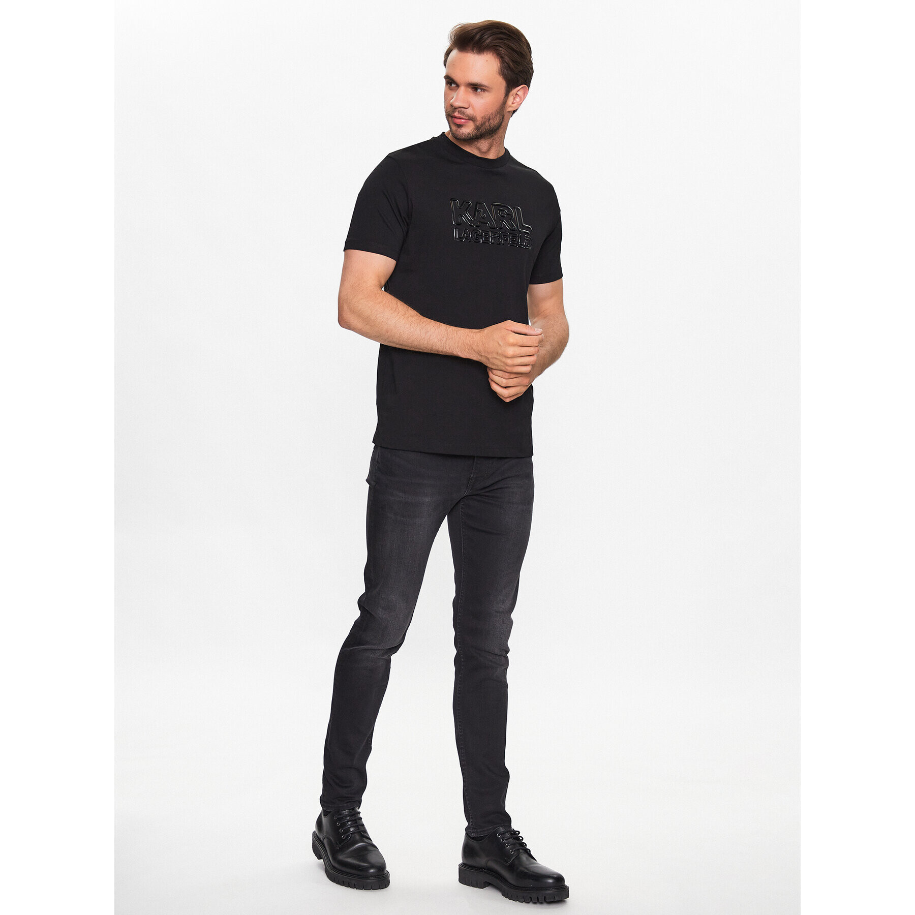 KARL LAGERFELD Дънки 265801 532835 Черен Slim Fit - Pepit.bg