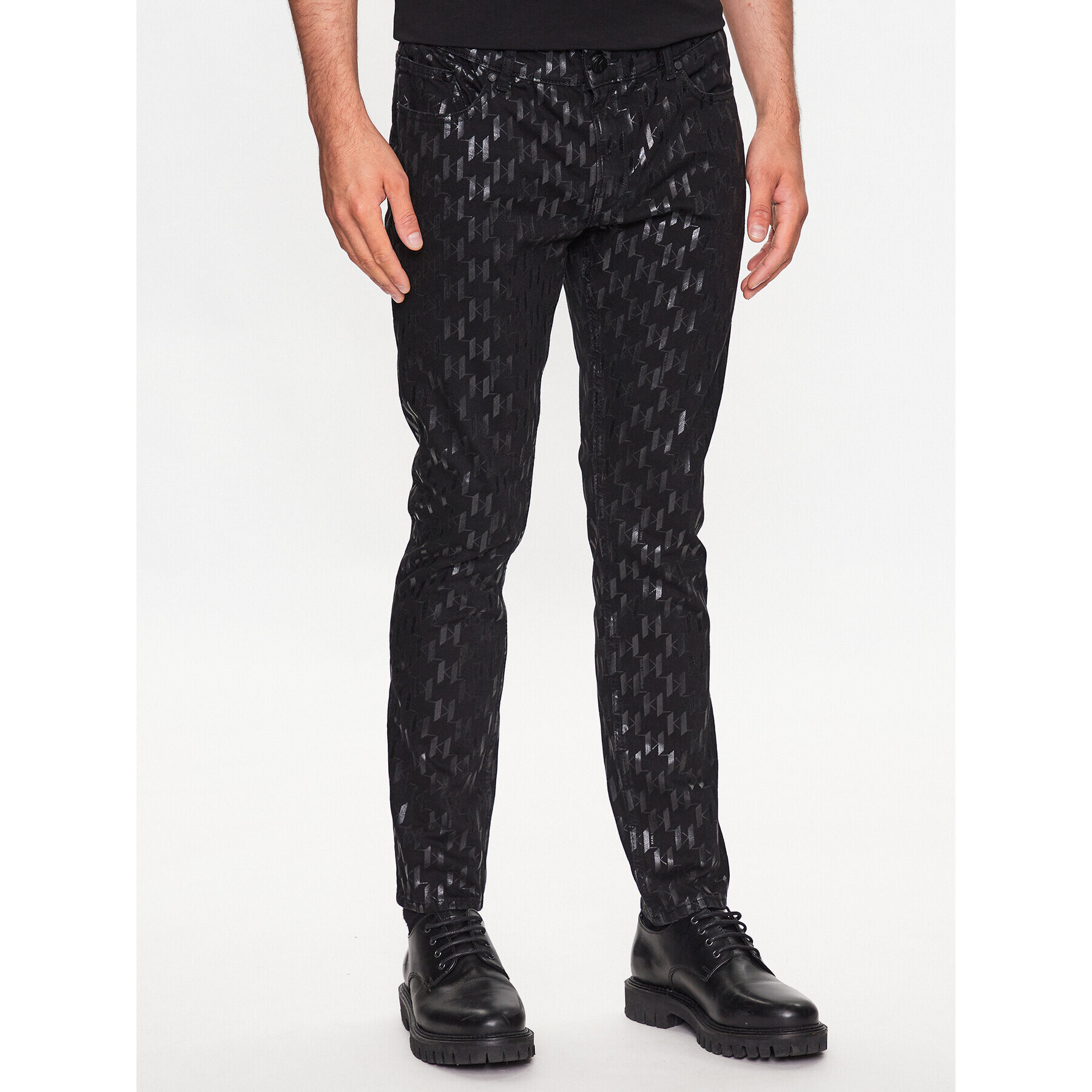 KARL LAGERFELD Дънки 265801 532859 Черен Slim Fit - Pepit.bg