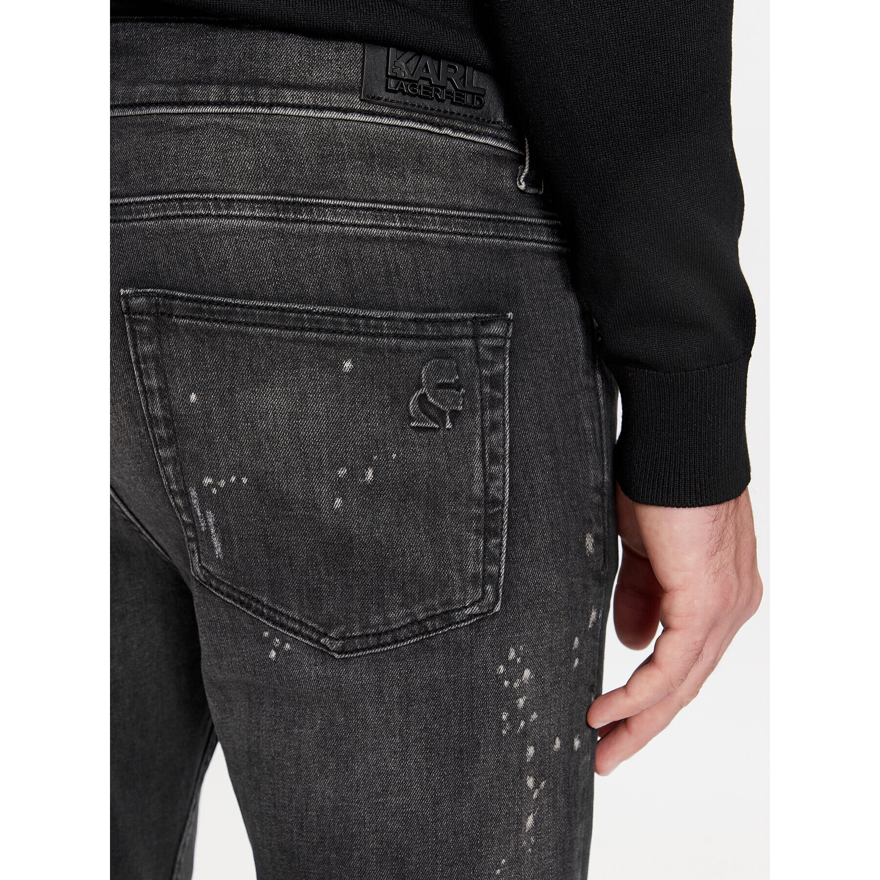 KARL LAGERFELD Дънки 265801 534832 Черен Slim Fit - Pepit.bg