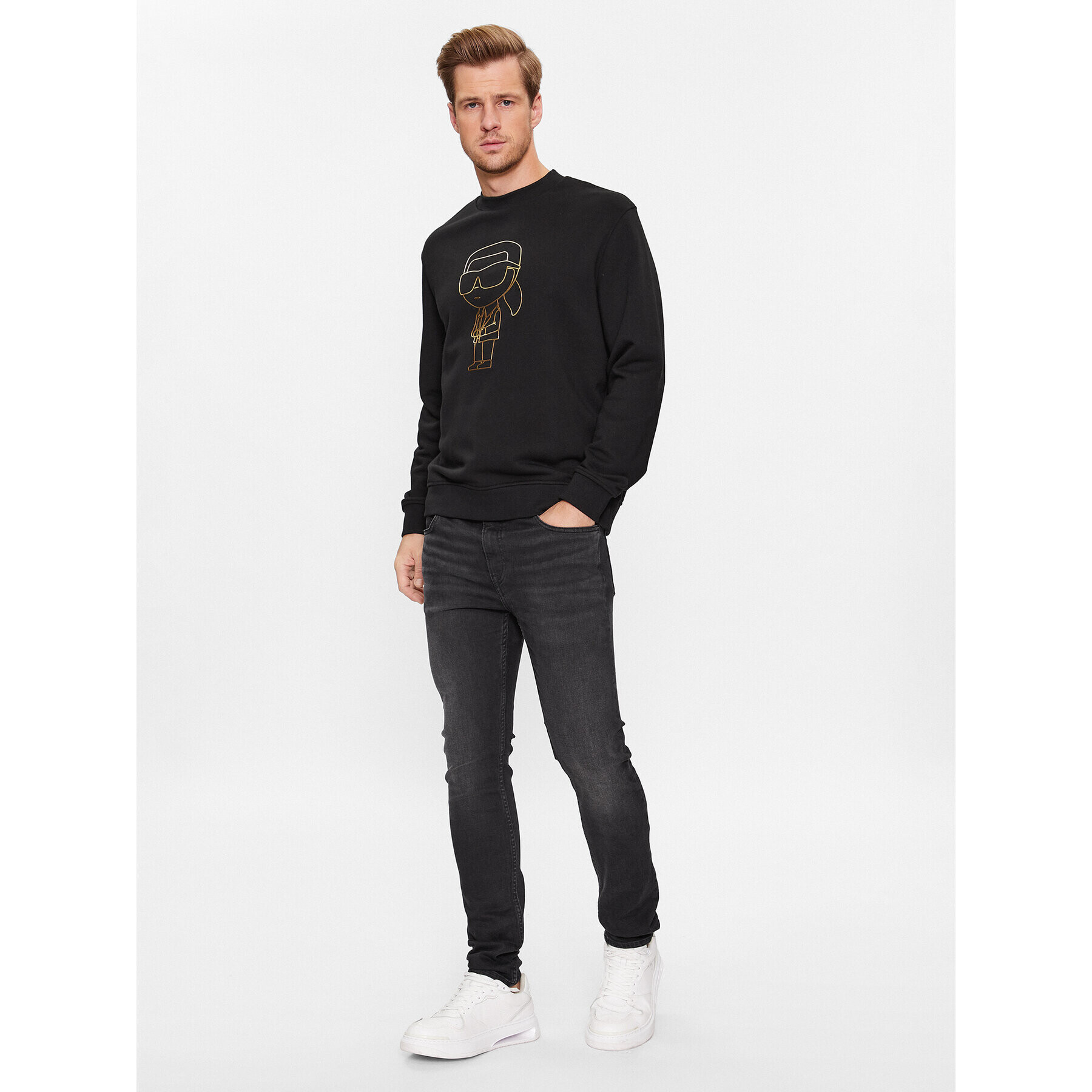 KARL LAGERFELD Дънки 265801 534835 Черен Slim Fit - Pepit.bg
