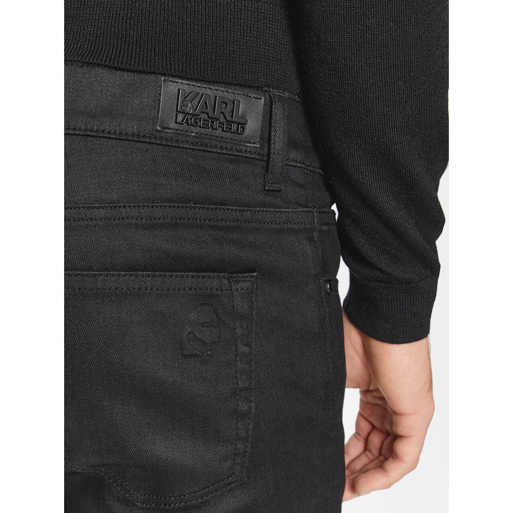 KARL LAGERFELD Дънки 265801 534842 Черен Slim Fit - Pepit.bg