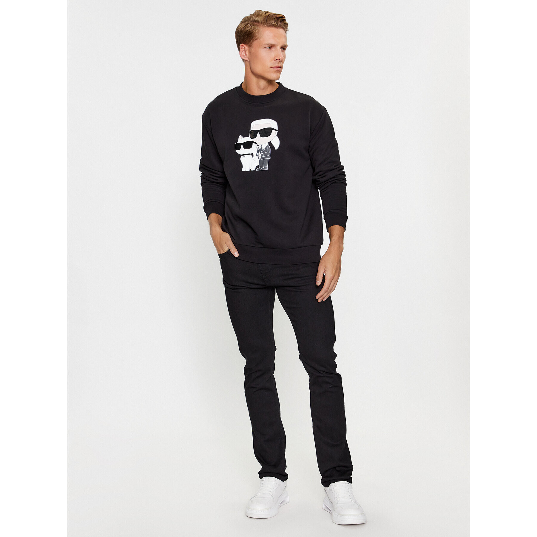 KARL LAGERFELD Дънки 265840 500830 Черен Slim Fit - Pepit.bg
