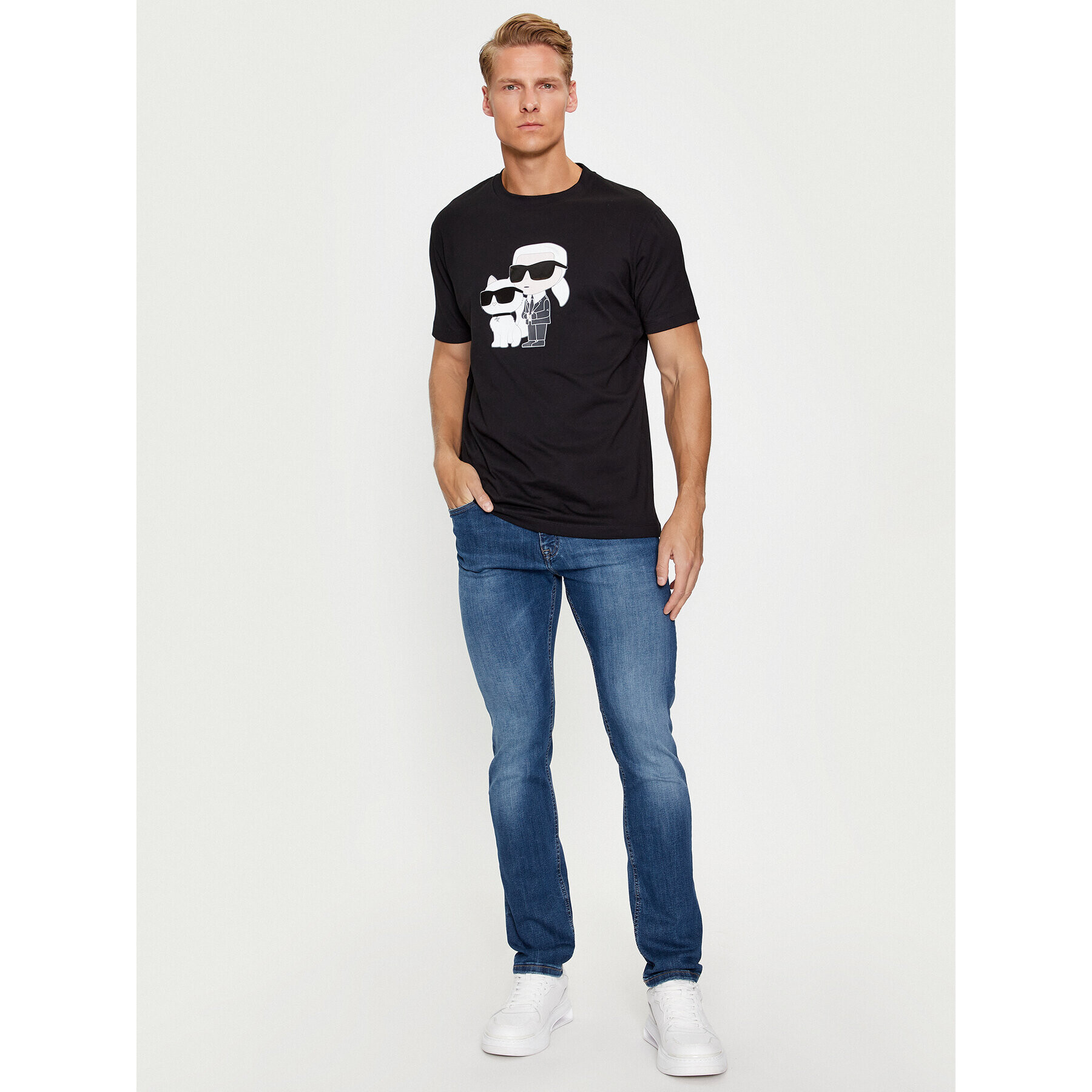 KARL LAGERFELD Дънки 265840 500830 Тъмносин Slim Fit - Pepit.bg