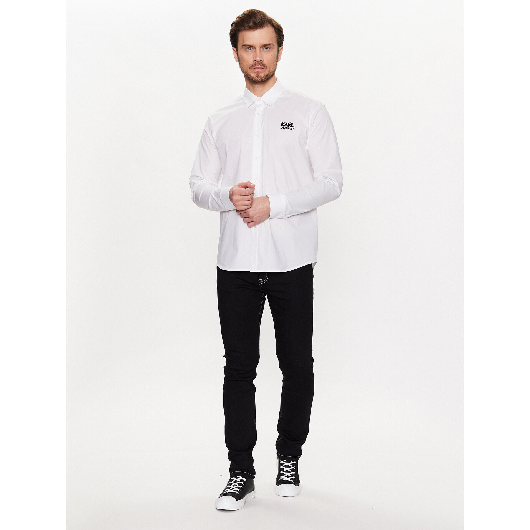 KARL LAGERFELD Дънки 265840 531830 Черен Regular Fit - Pepit.bg