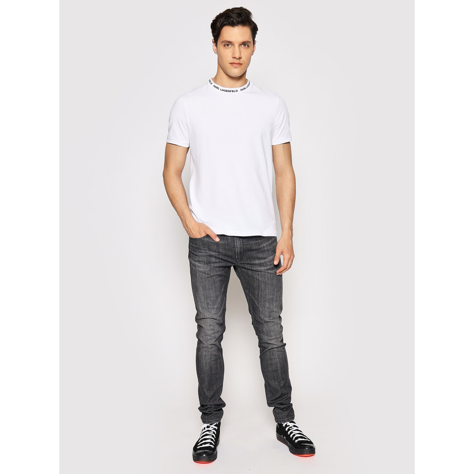 KARL LAGERFELD Дънки 5-Pocket 265801 511833 Сив Slim Fit - Pepit.bg