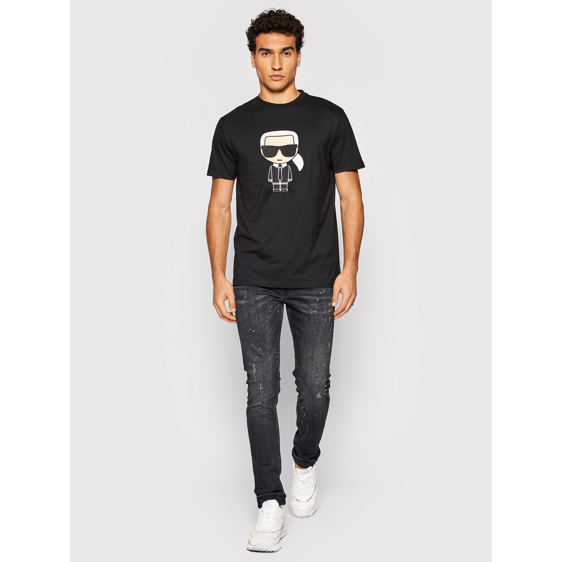 KARL LAGERFELD Дънки 5-Pocket 265801 512832 Черен Slim Fit - Pepit.bg