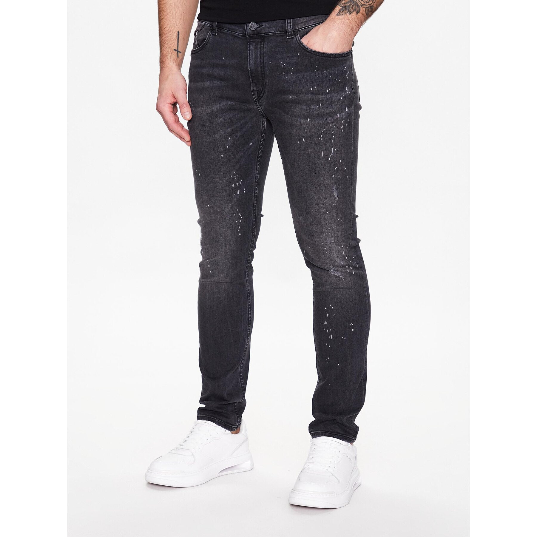 KARL LAGERFELD Дънки 5-Pocket 265801 524832 Черен Slim Fit - Pepit.bg