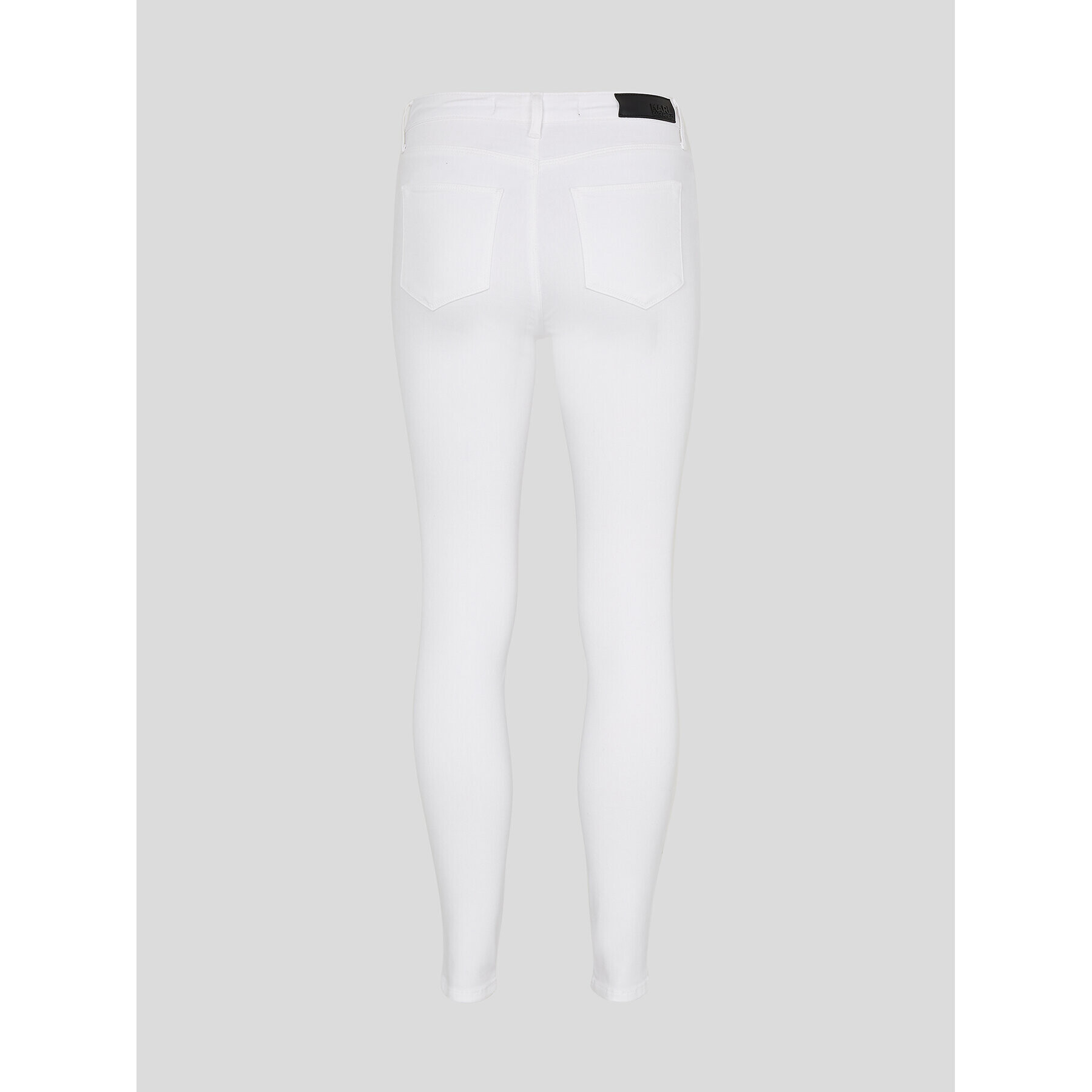 KARL LAGERFELD Дънки Logo 225W1104 Бял Skinny Fit - Pepit.bg