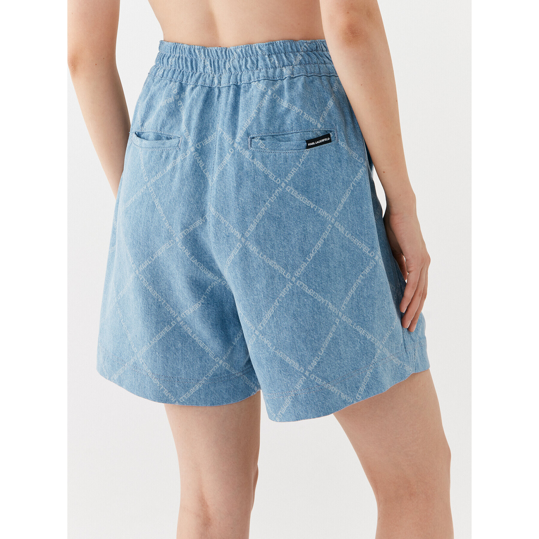 KARL LAGERFELD Дънкови шорти 231W1106 Син Relaxed Fit - Pepit.bg