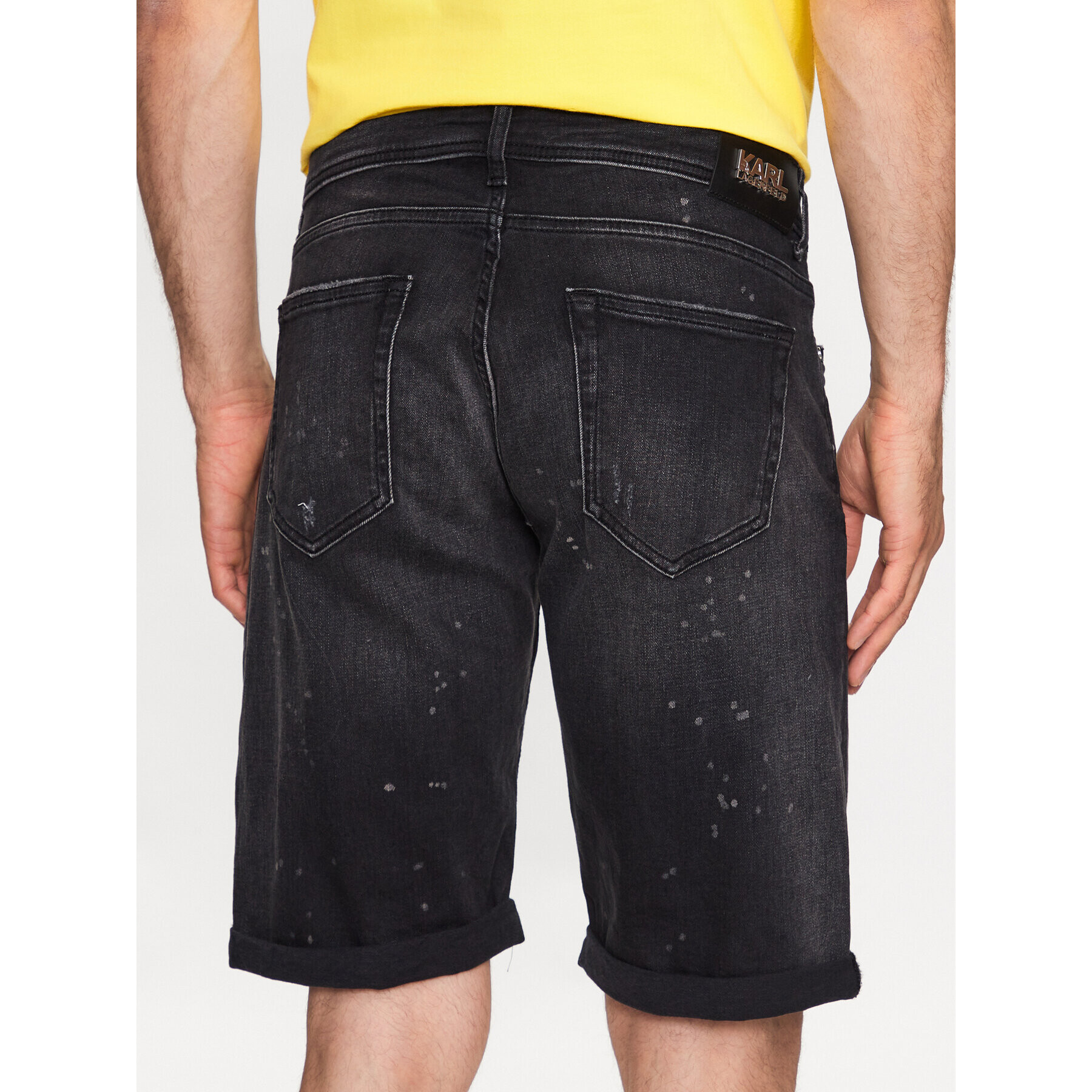 KARL LAGERFELD Дънкови шорти 265820 532832 Черен Regular Fit - Pepit.bg