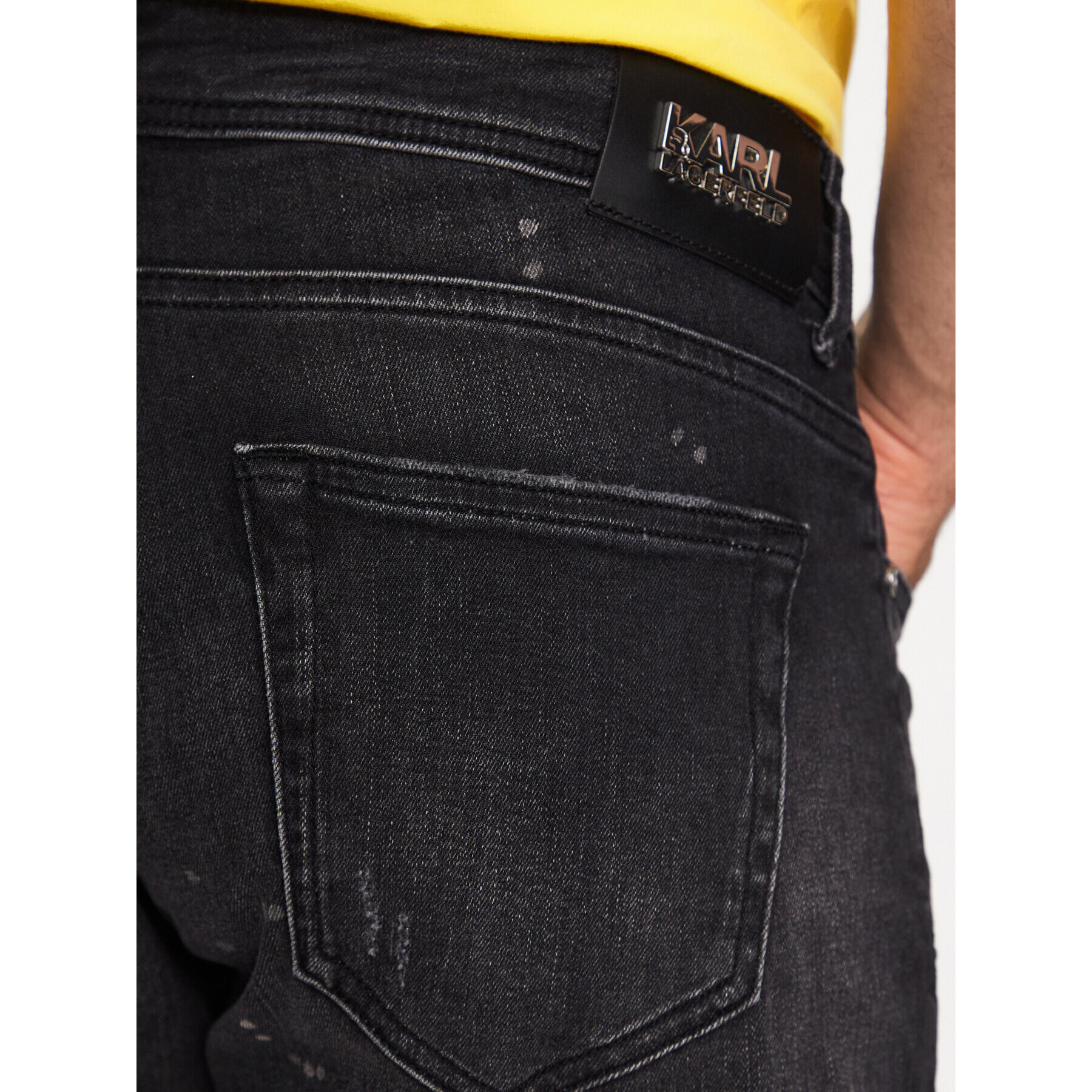 KARL LAGERFELD Дънкови шорти 265820 532832 Черен Regular Fit - Pepit.bg