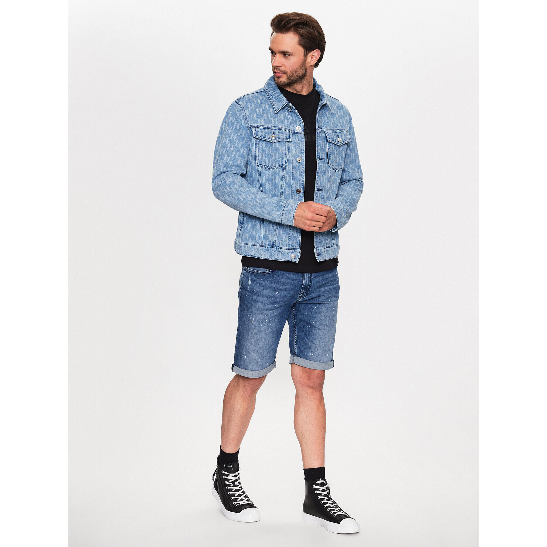 KARL LAGERFELD Дънкови шорти 265820 532832 Тъмносин Regular Fit - Pepit.bg