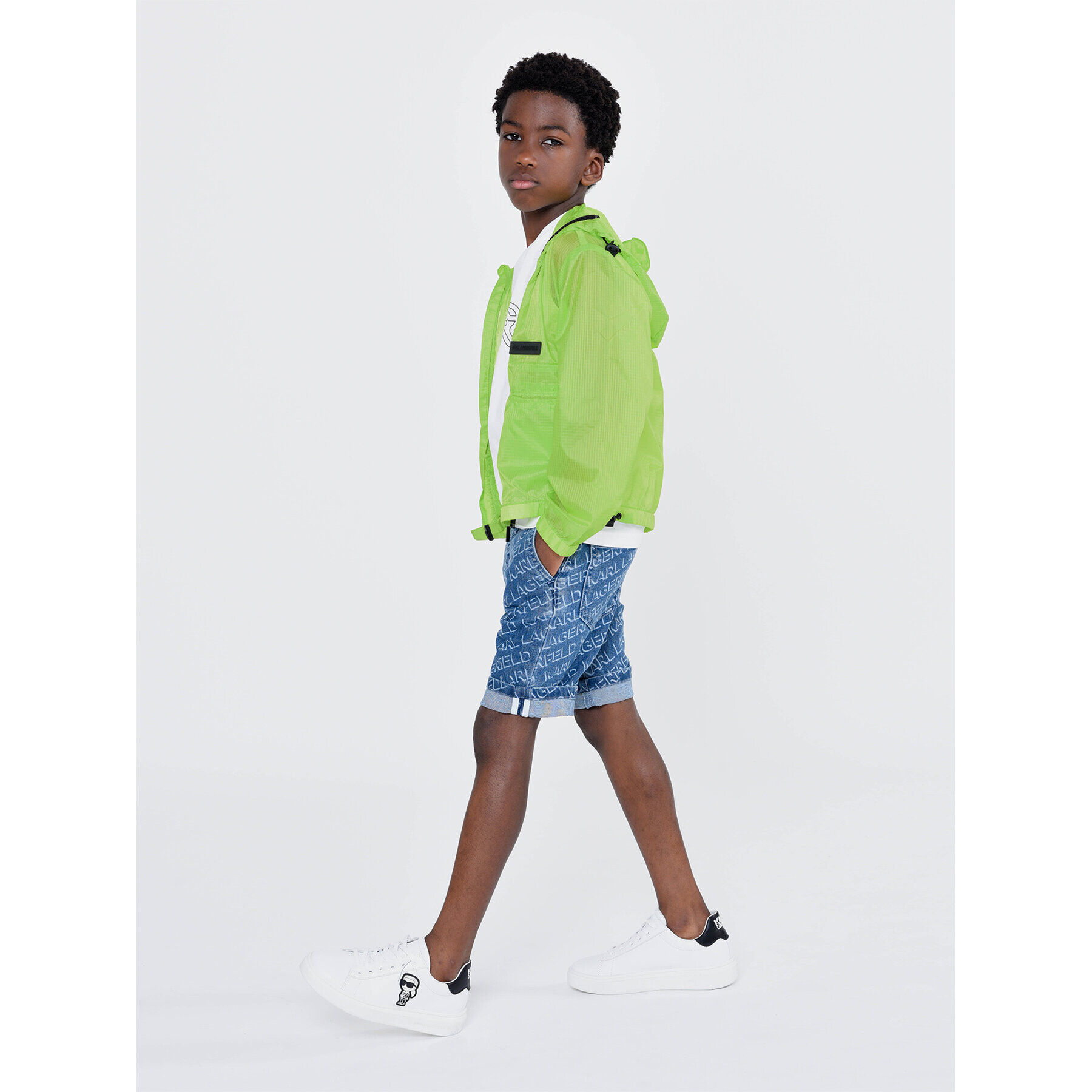 KARL LAGERFELD Дънкови шорти Z24151 D Тъмносин Regular Fit - Pepit.bg