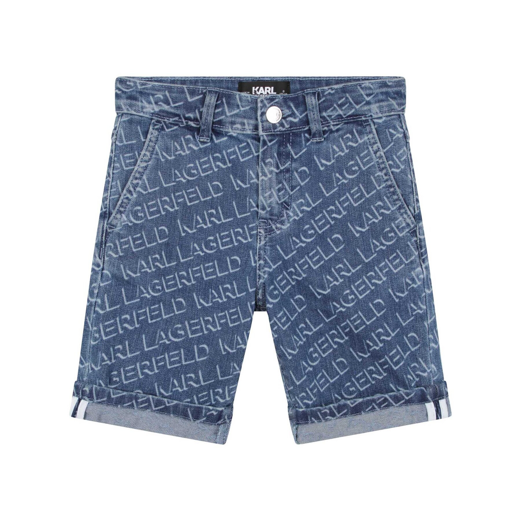 KARL LAGERFELD Дънкови шорти Z24151 D Тъмносин Regular Fit - Pepit.bg