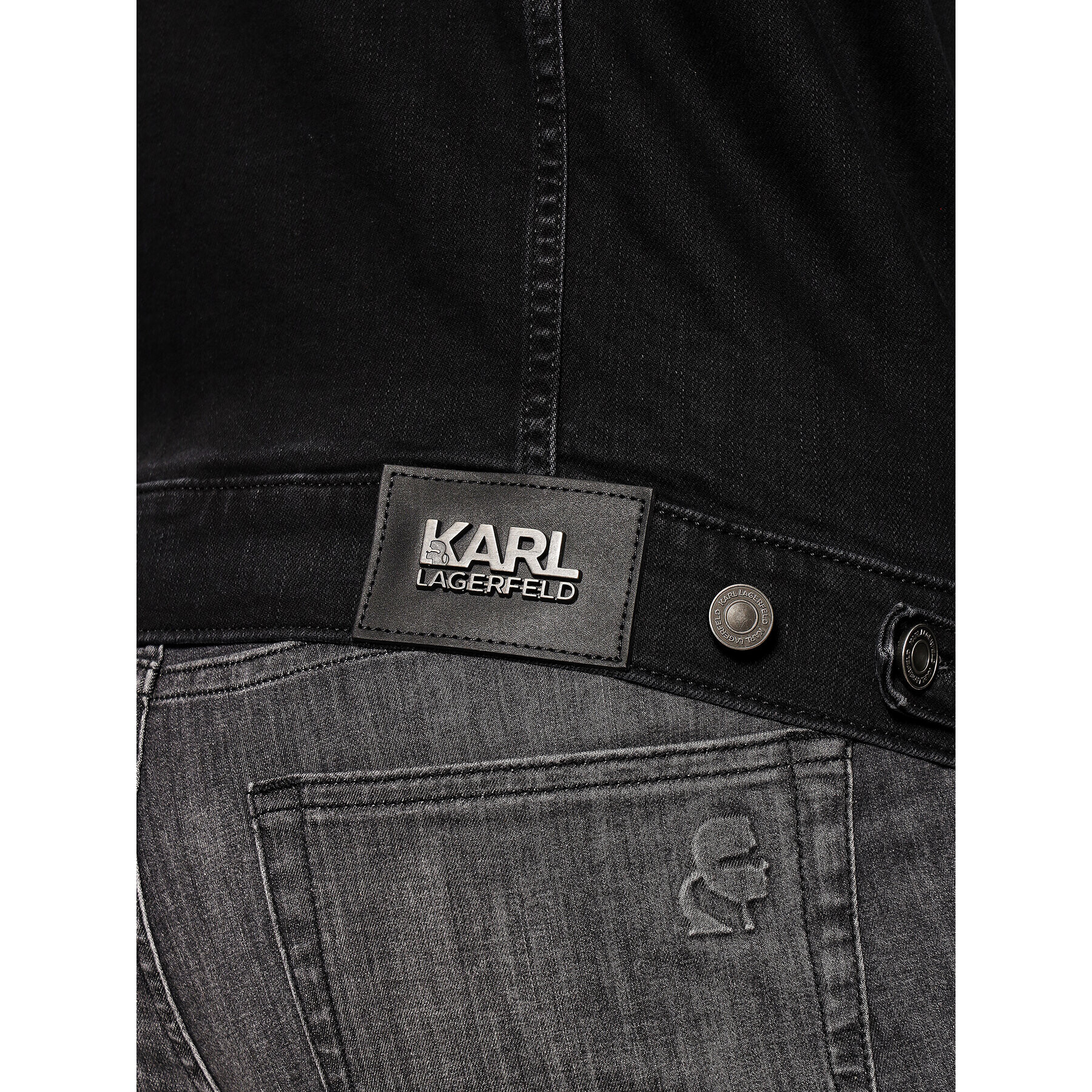 KARL LAGERFELD Дънково яке 505800 511835 Черен Regular Fit - Pepit.bg