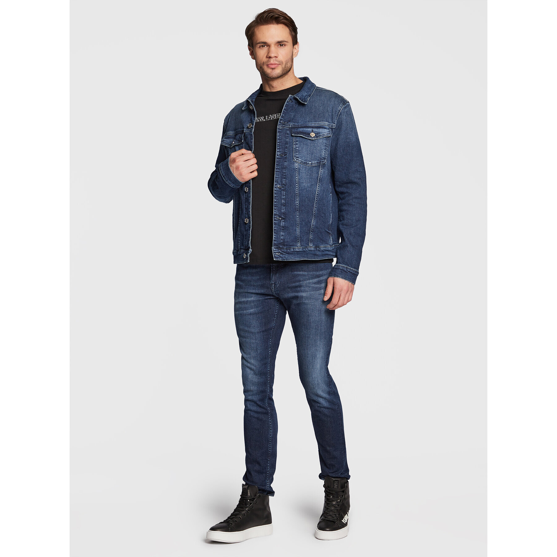 KARL LAGERFELD Дънково яке 505802 524835 Син Regular Fit - Pepit.bg