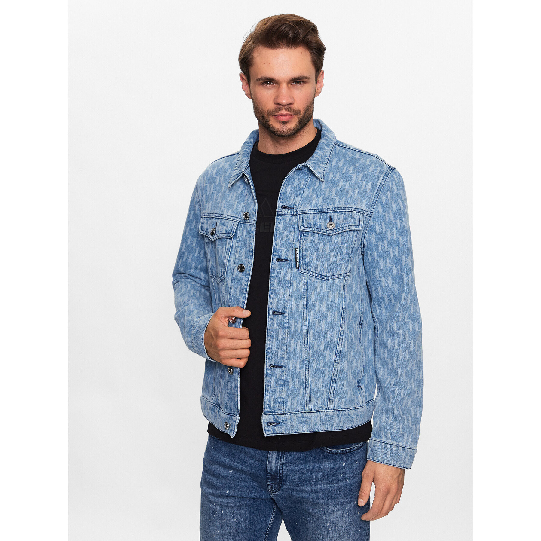 KARL LAGERFELD Дънково яке 505802 532856 Син Regular Fit - Pepit.bg