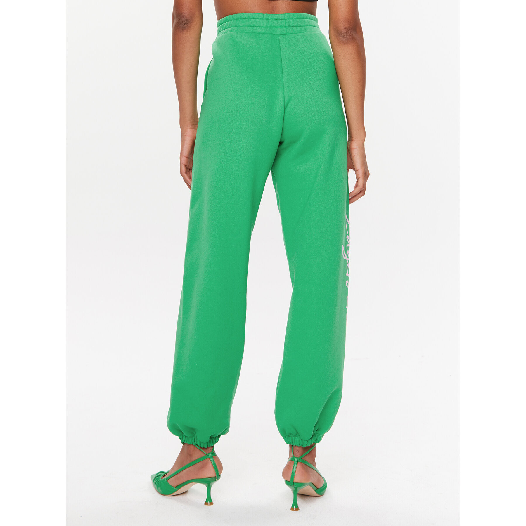 KARL LAGERFELD Долнище анцуг 235W1052 Зелен Relaxed Fit - Pepit.bg