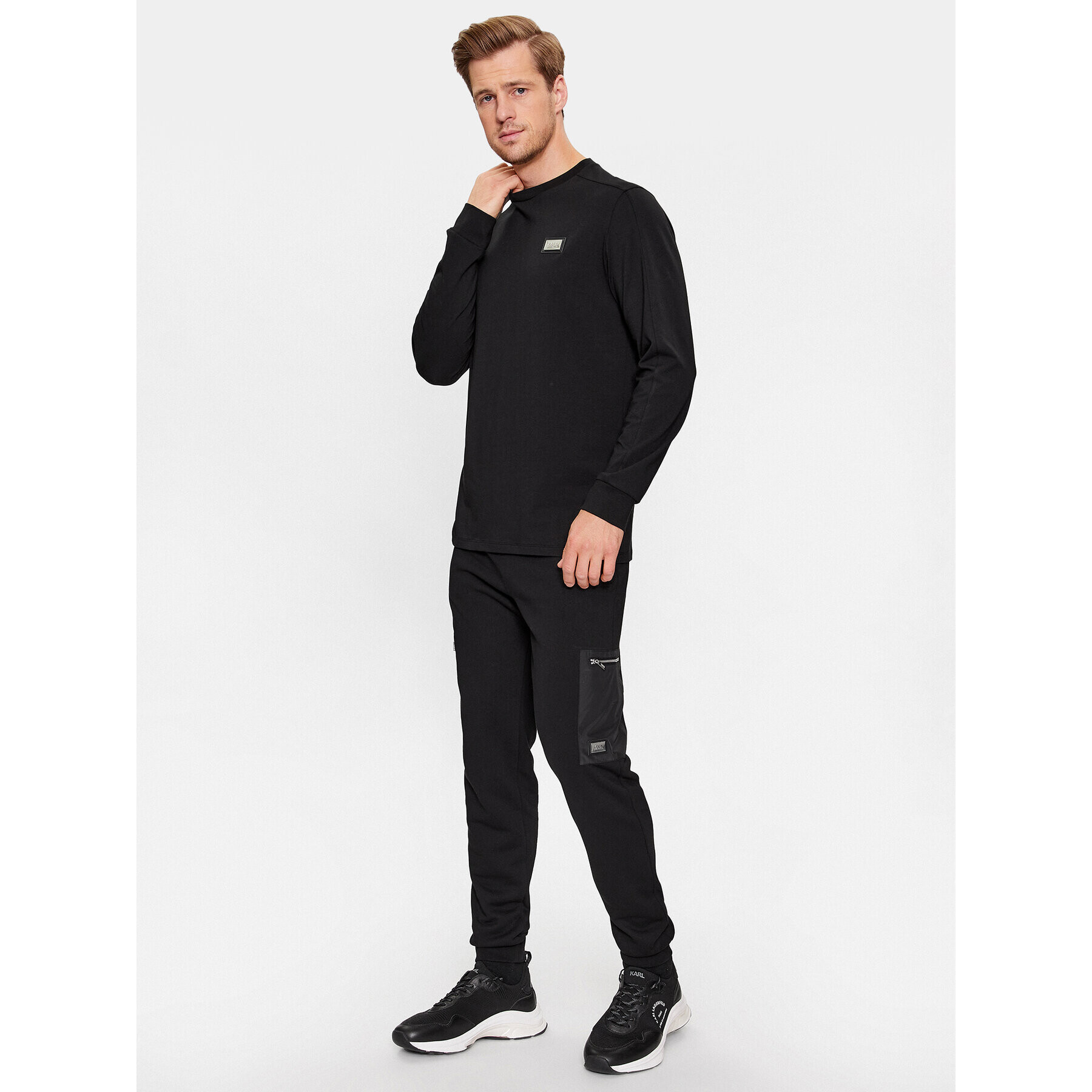 KARL LAGERFELD Долнище анцуг 705041 534910 Черен Regular Fit - Pepit.bg