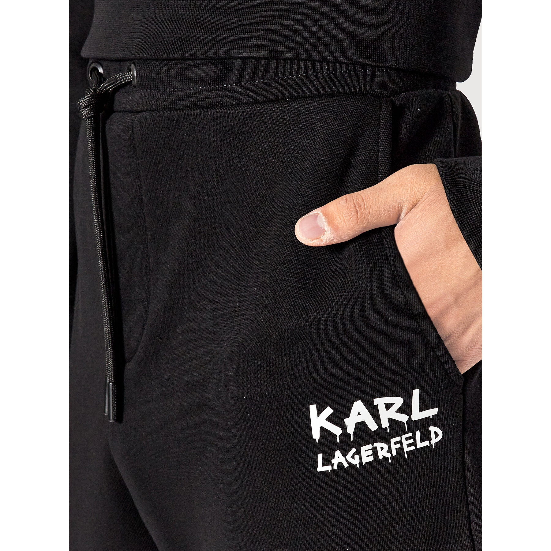 KARL LAGERFELD Долнище анцуг 705046 521900 Черен Regular Fit - Pepit.bg