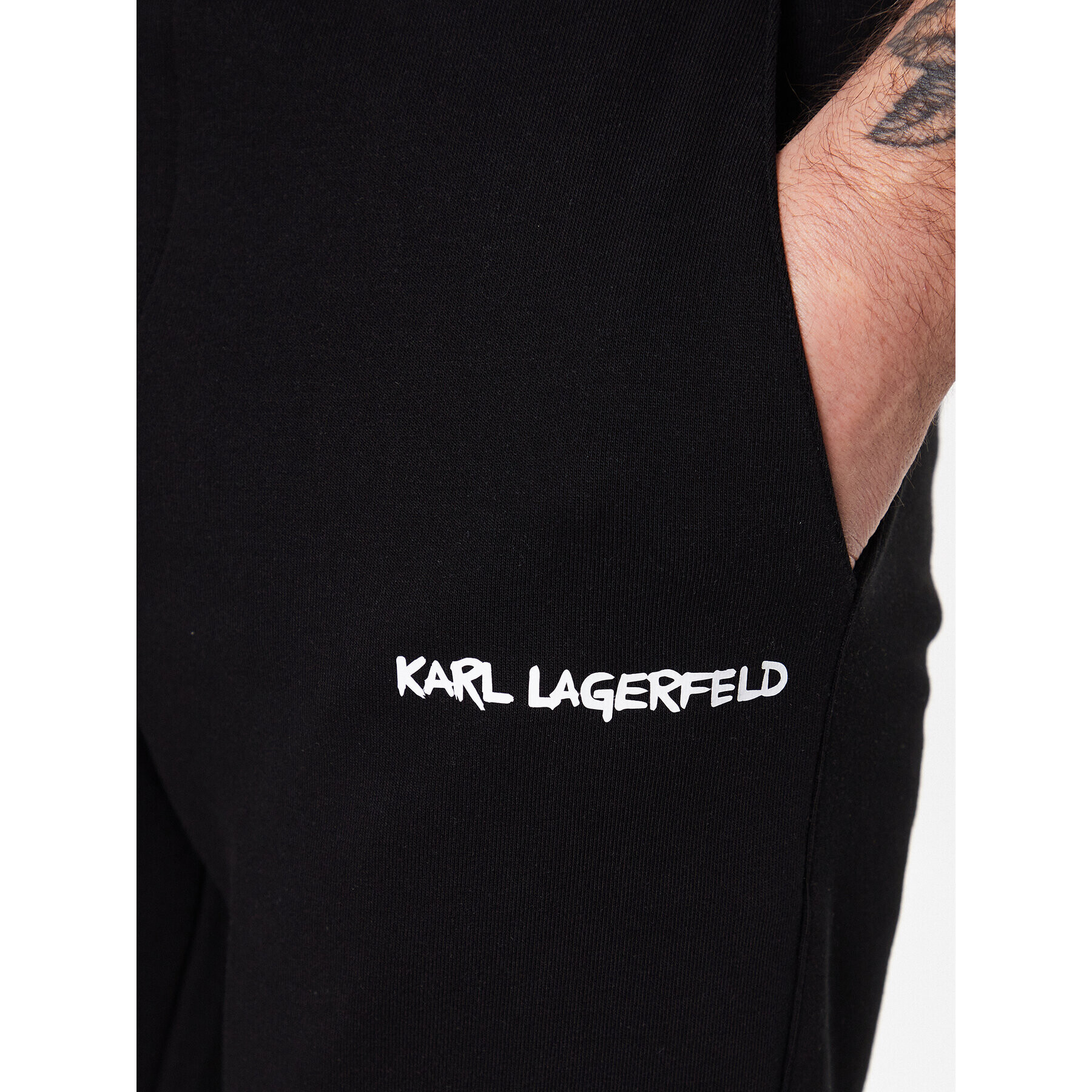 KARL LAGERFELD Долнище анцуг 705403 531900 Черен Regular Fit - Pepit.bg