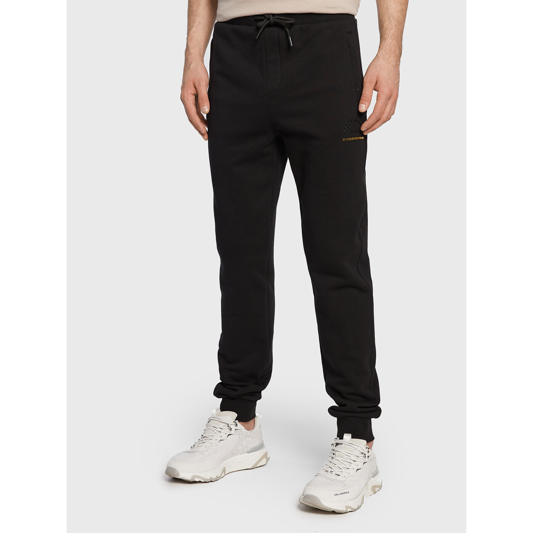 KARL LAGERFELD Долнище анцуг 705422 524910 Черен Regular Fit - Pepit.bg