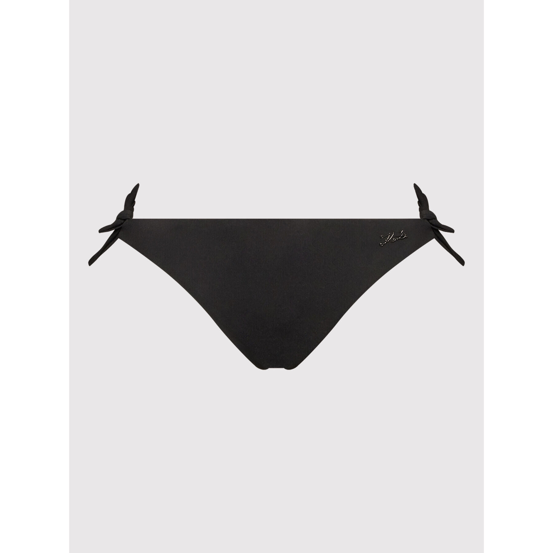 KARL LAGERFELD Долнище на бански Printed Logo KL22WBT02 Черен - Pepit.bg