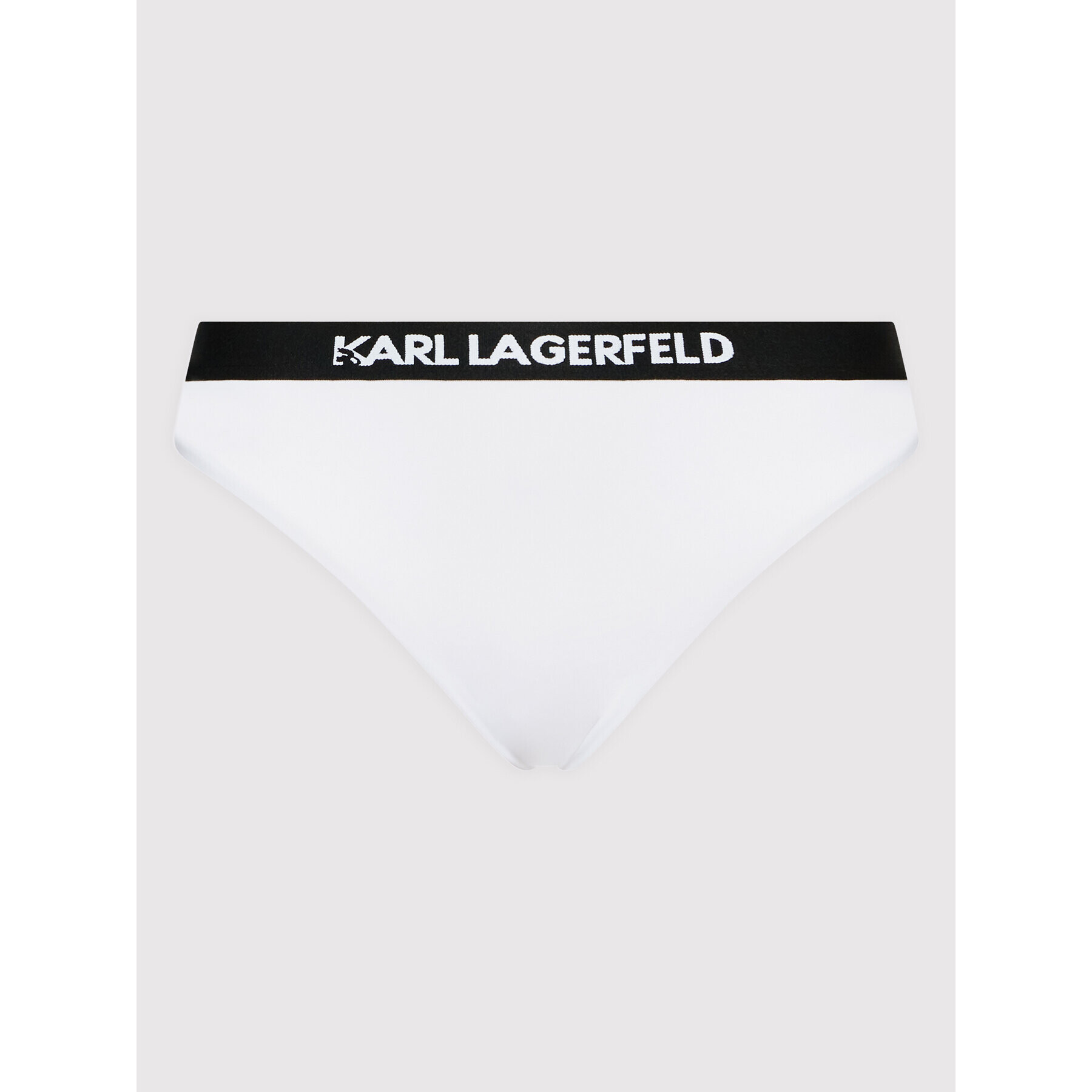 KARL LAGERFELD Долнище на бански Sport KL22WBT08 Бял - Pepit.bg