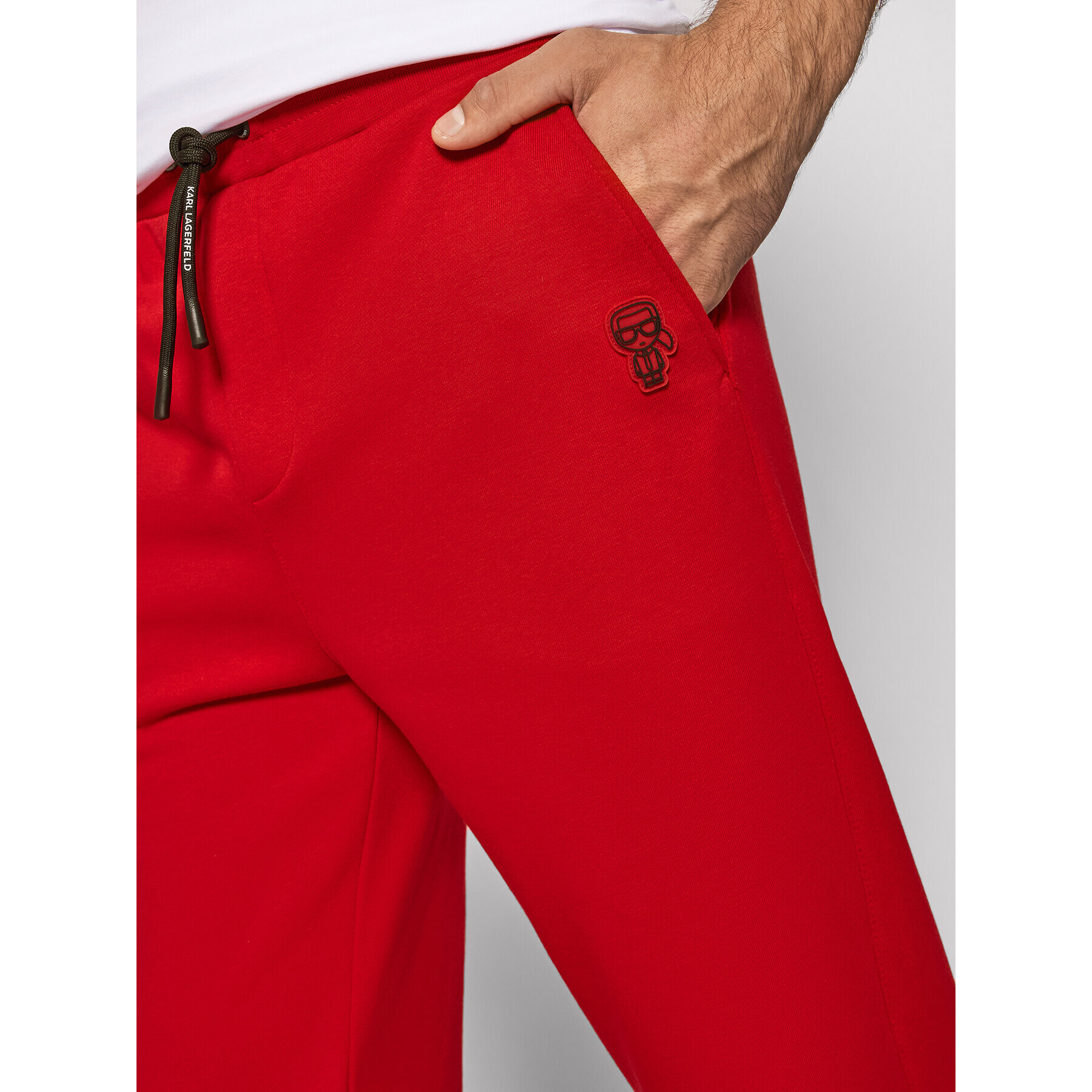 KARL LAGERFELD Долнище анцуг 705075 512900 Червен Regular Fit - Pepit.bg