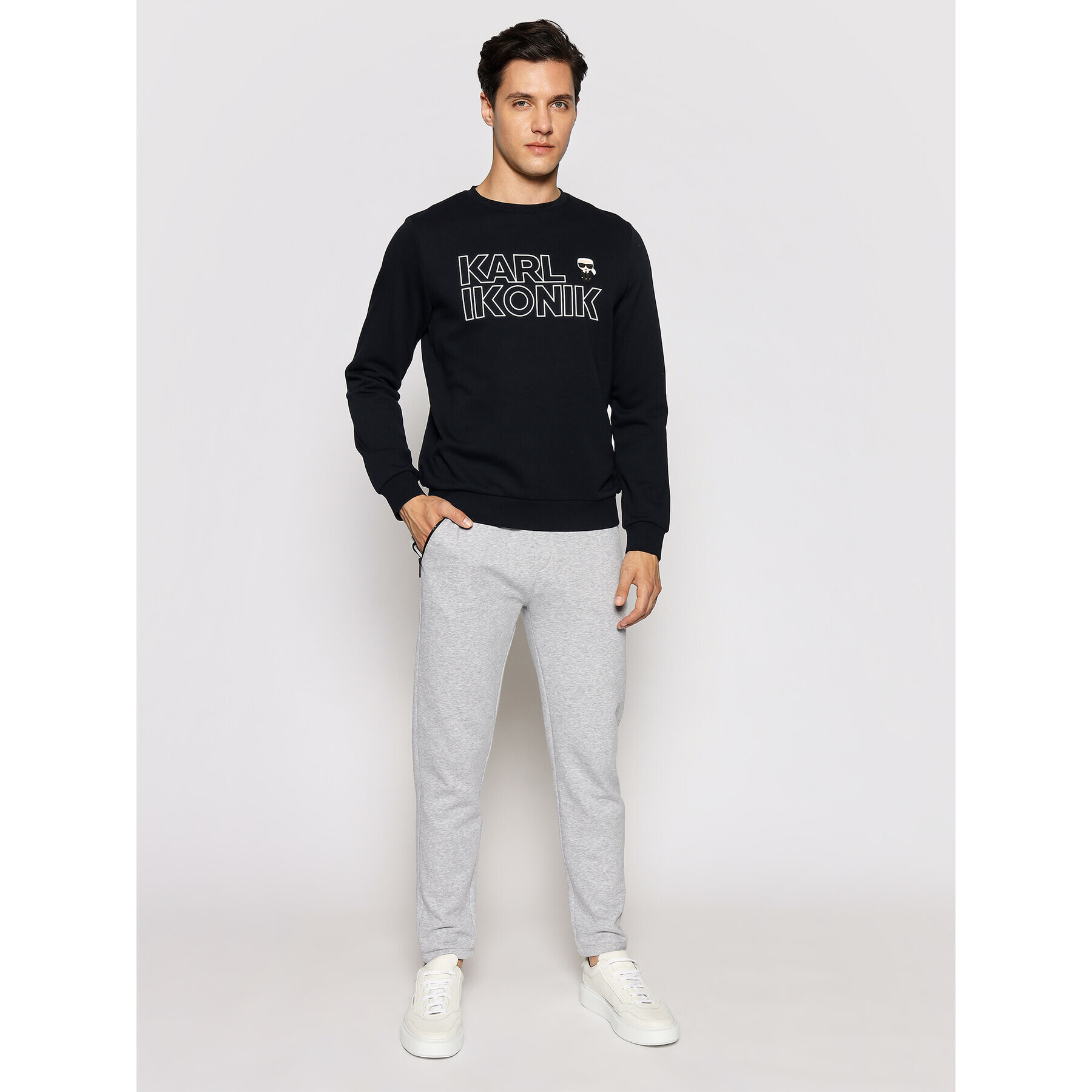 KARL LAGERFELD Долнище анцуг Sweat 705025 511900 Сив Regular Fit - Pepit.bg