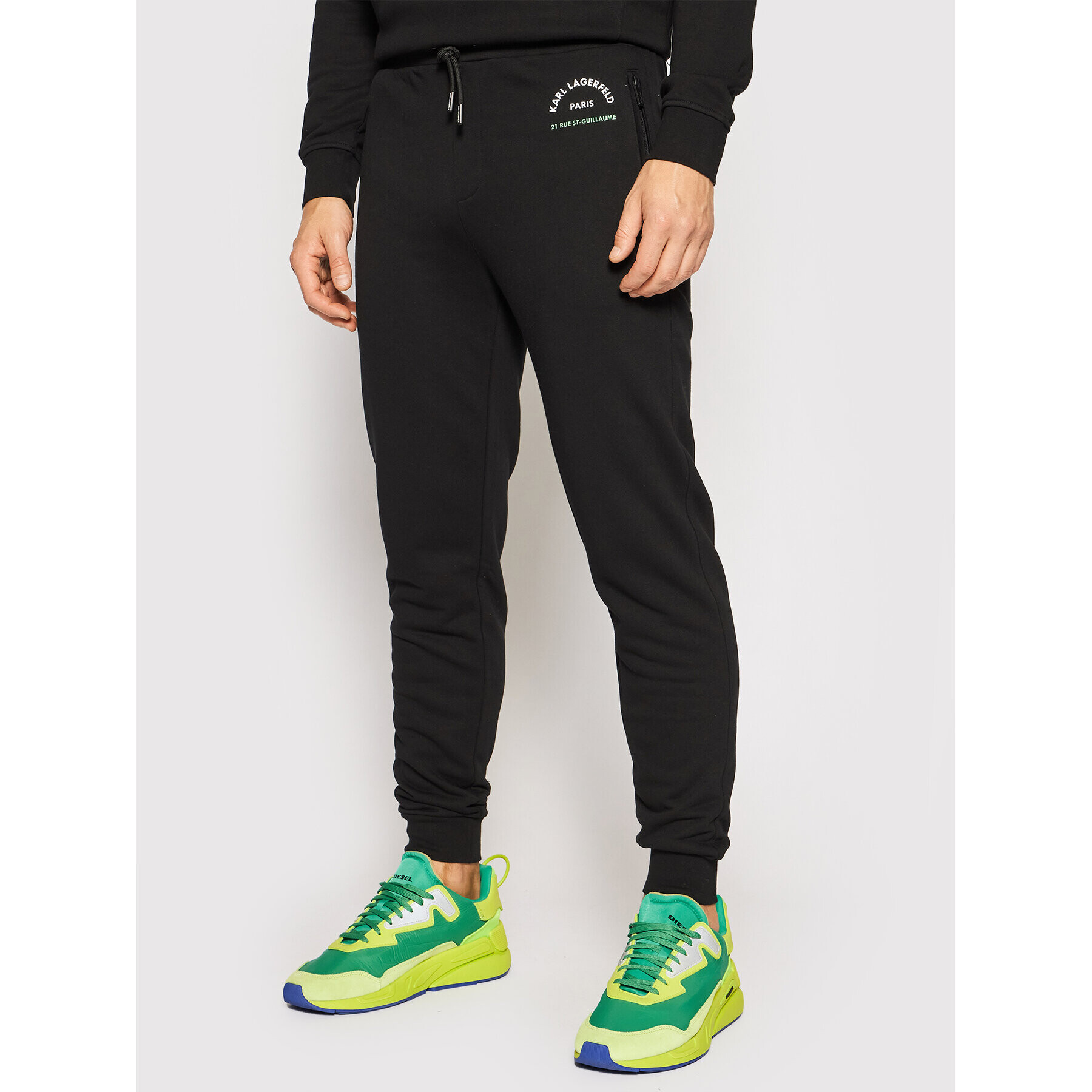 KARL LAGERFELD Долнище анцуг Sweat Pants 705092 511910 Черен Regular Fit - Pepit.bg