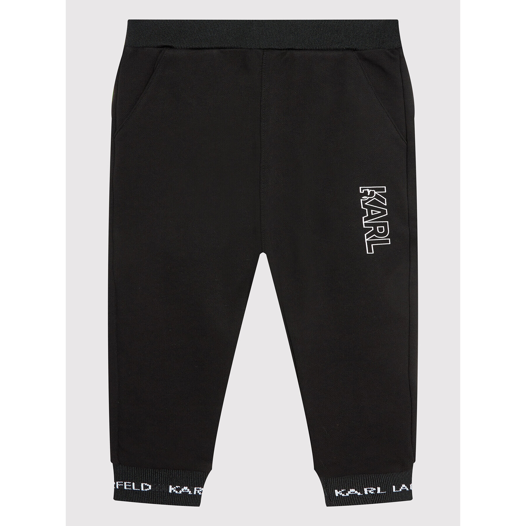 KARL LAGERFELD Долнище анцуг Z24122 M Черен Regular Fit - Pepit.bg