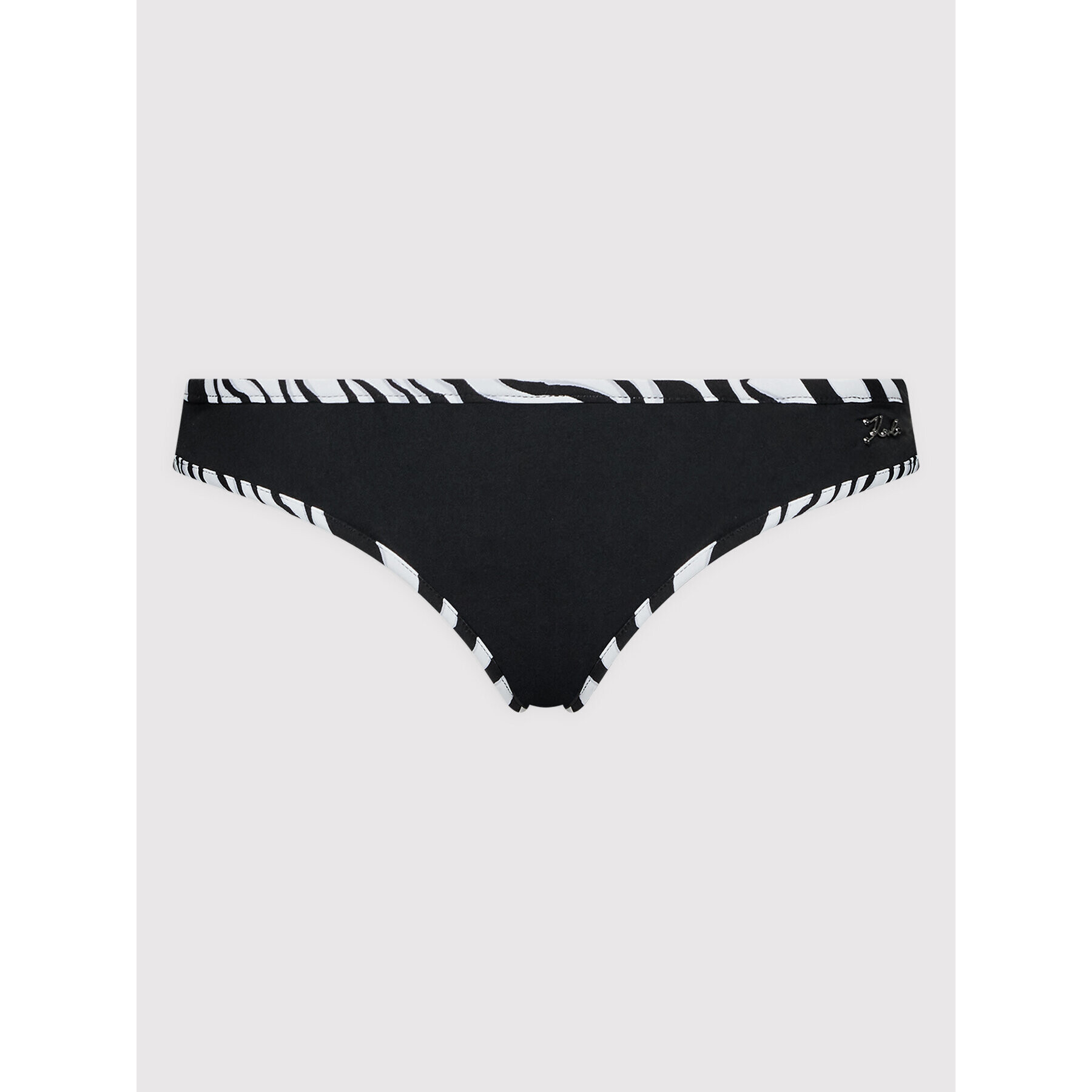 KARL LAGERFELD Долнище на бански Zebra KL22WBT25 Черен - Pepit.bg
