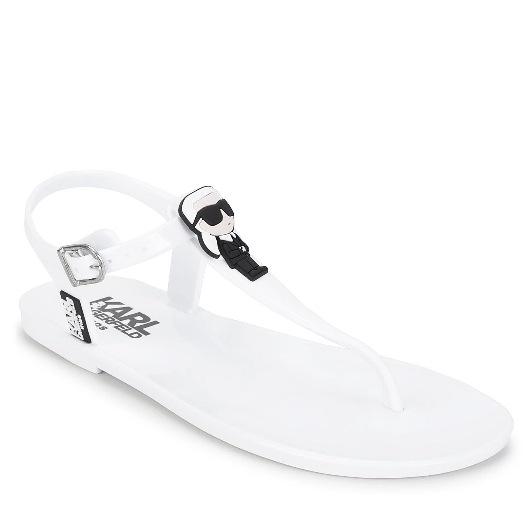 Karl Lagerfeld Kids Джапанки Z19098 Бял - Pepit.bg