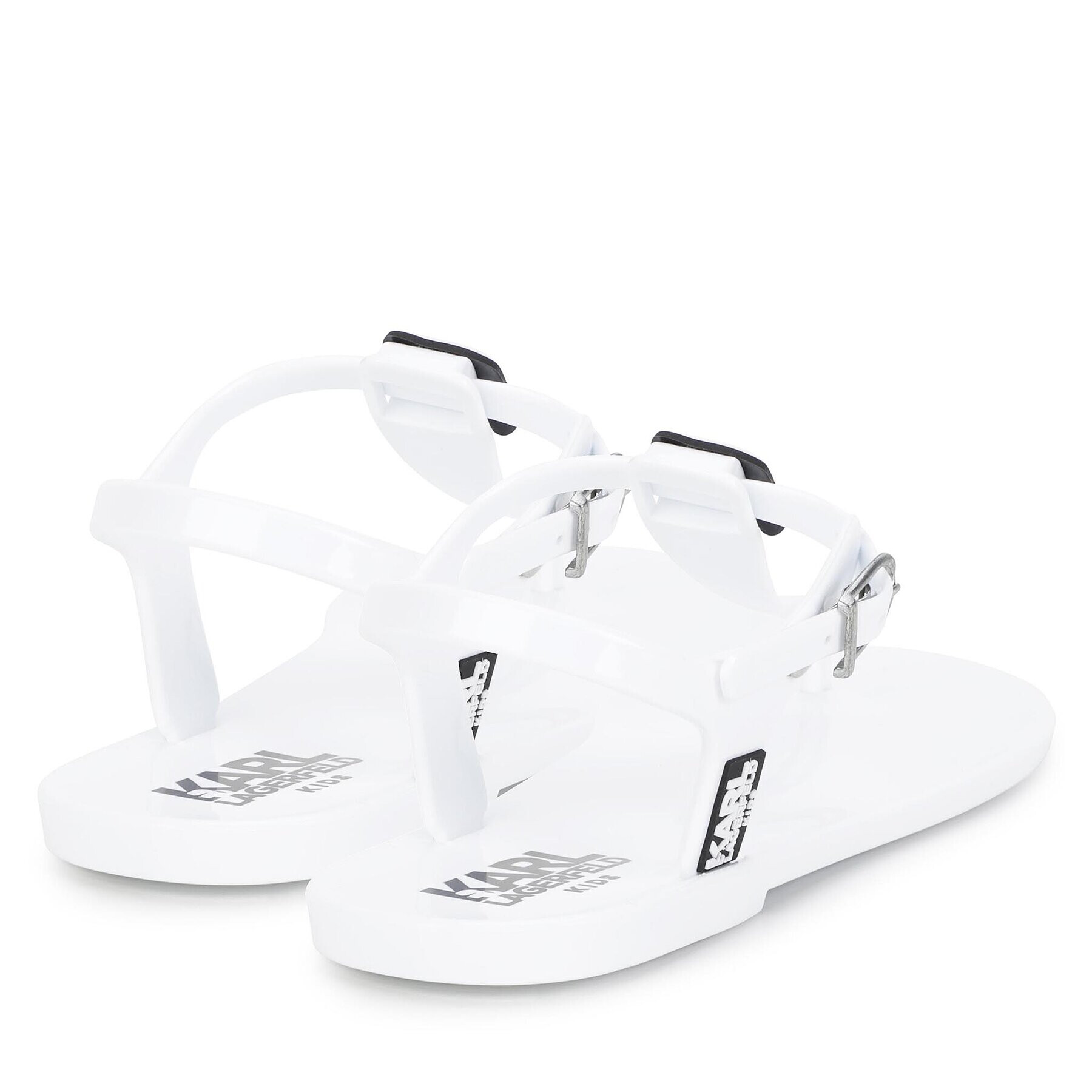 Karl Lagerfeld Kids Джапанки Z19098 Бял - Pepit.bg