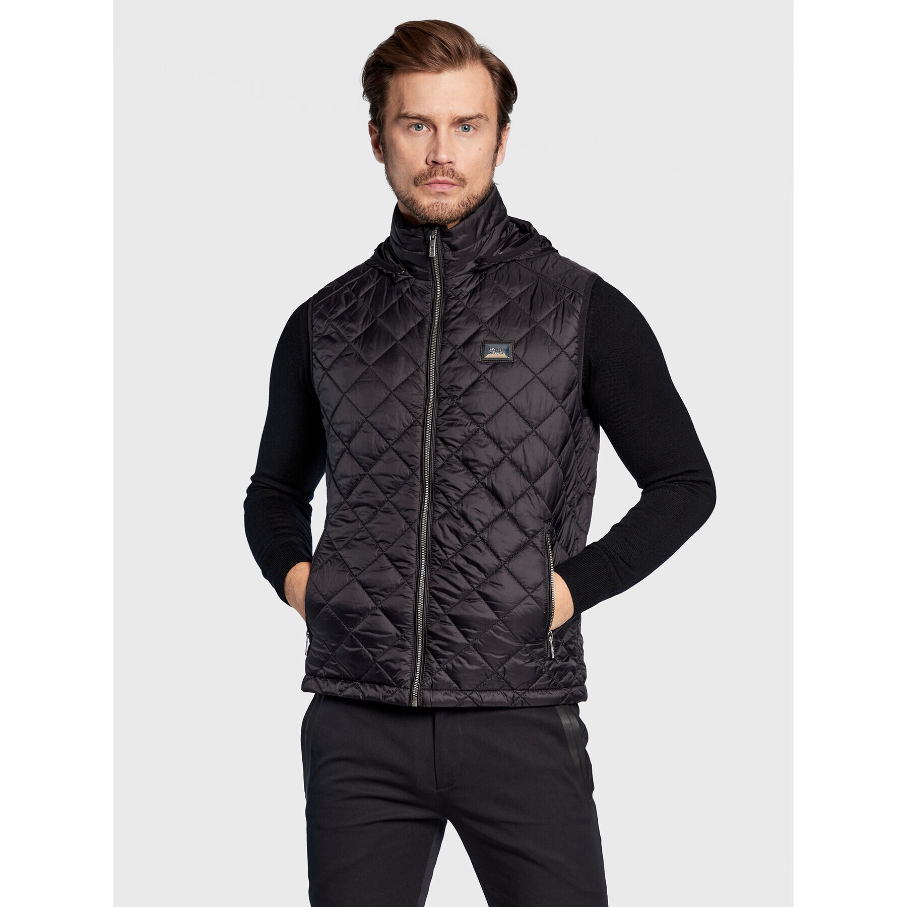KARL LAGERFELD Елек 505025 524591 Черен Regular Fit - Pepit.bg